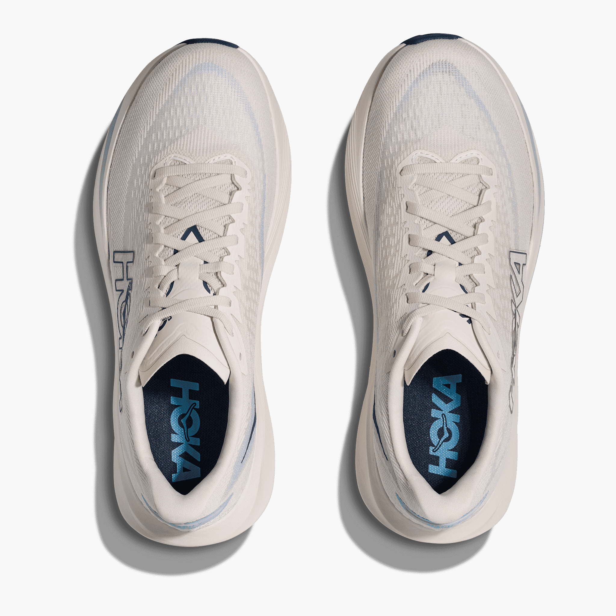 Overhead angle shot of Men's Mach 7 in Alabaster / Soaring Blue