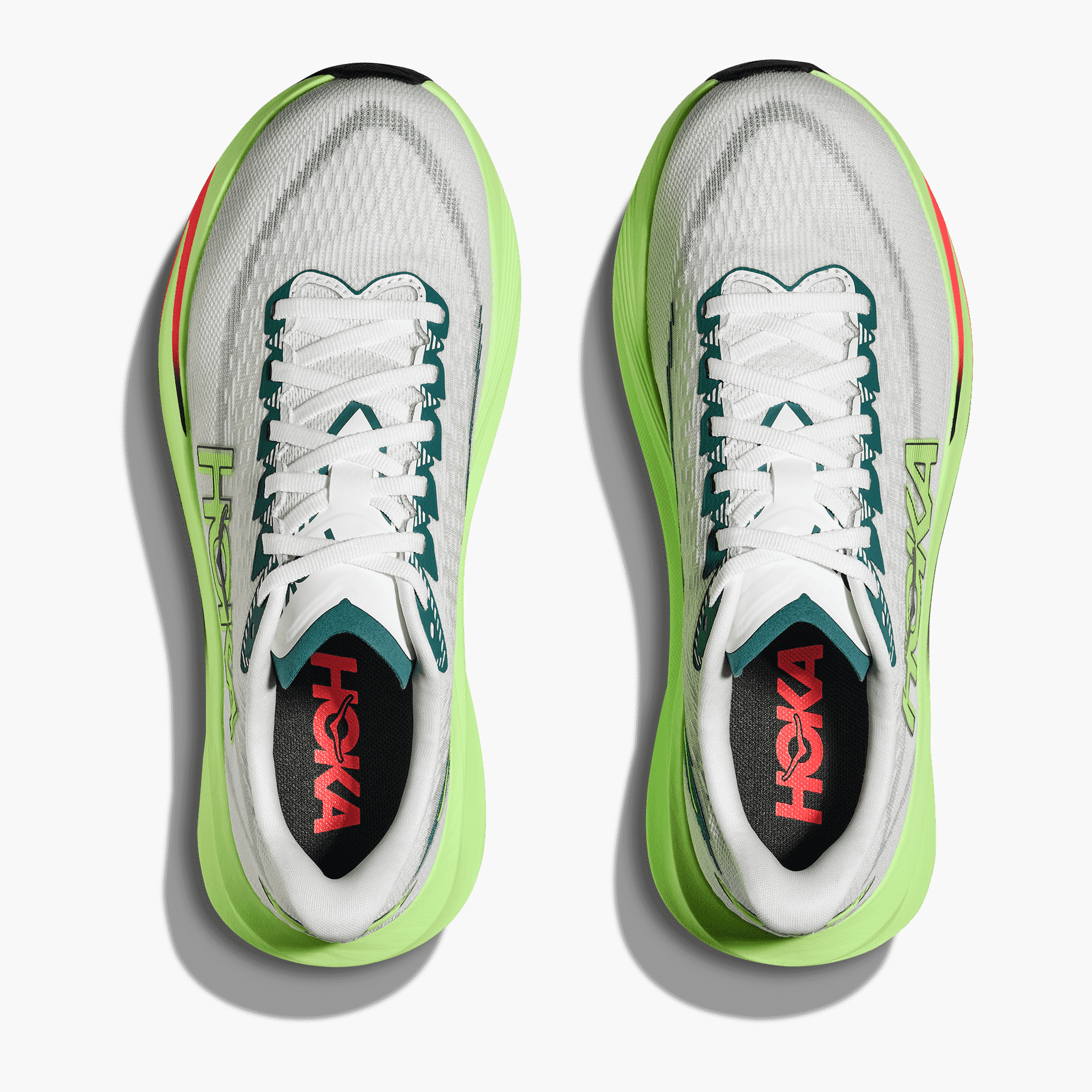 Overhead angle shot of Men's Mach 7 in Frost / Neon Yuzu