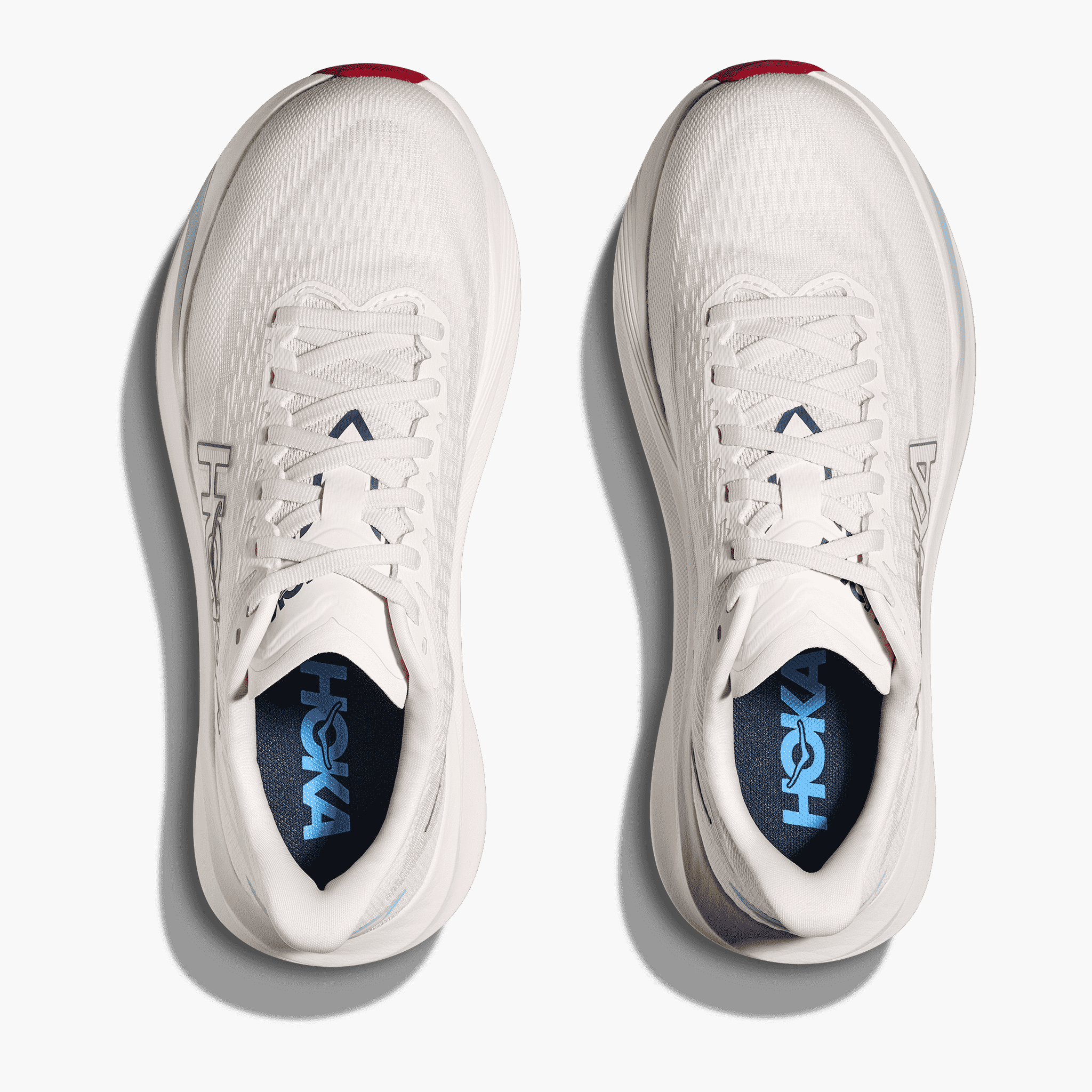 Overhead angle shot of Women's Mach 7 in Alabaster / Soaring Blue