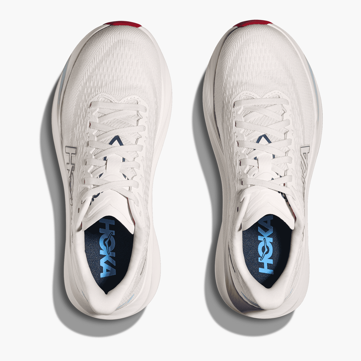 Overhead angle shot of Women's Mach 7 in Alabaster / Soaring Blue