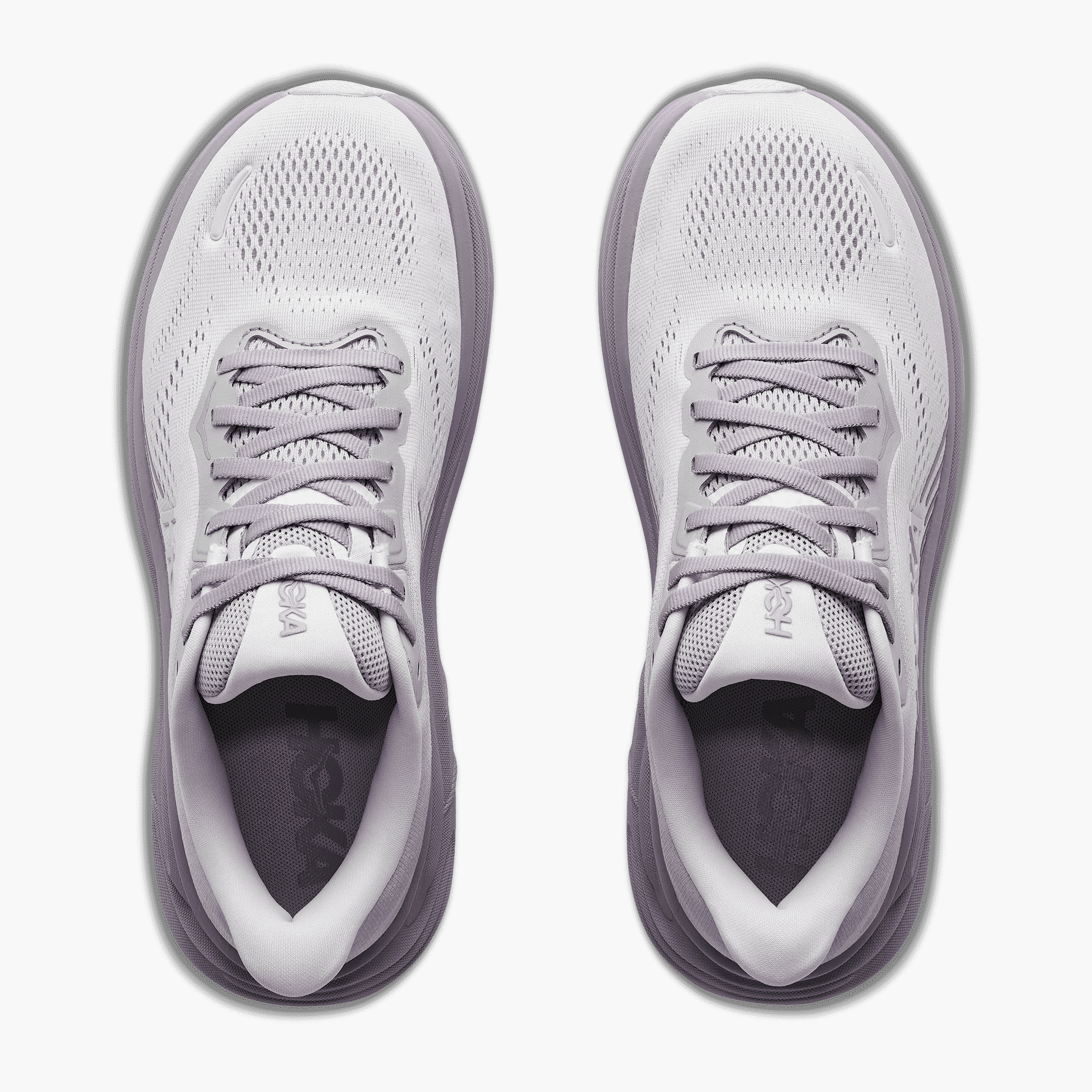 Overhead angle shot of Women's Clifton 11 in Stardust / Mellow Lilac