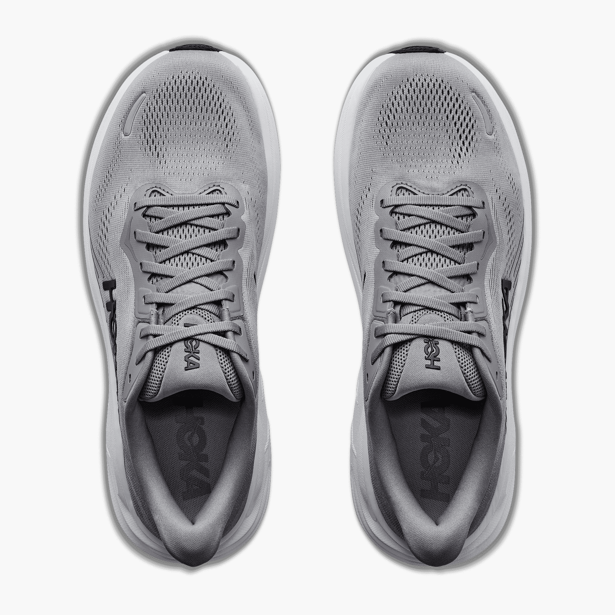 Overhead angle shot of Men's Clifton 11 in Galactic Grey / Stellar Grey