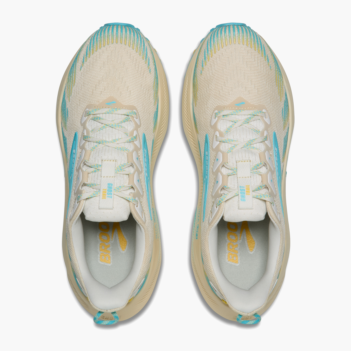 Overhead angle shot of Women's Ghost Trail in Sand / Star White / Golden Hour