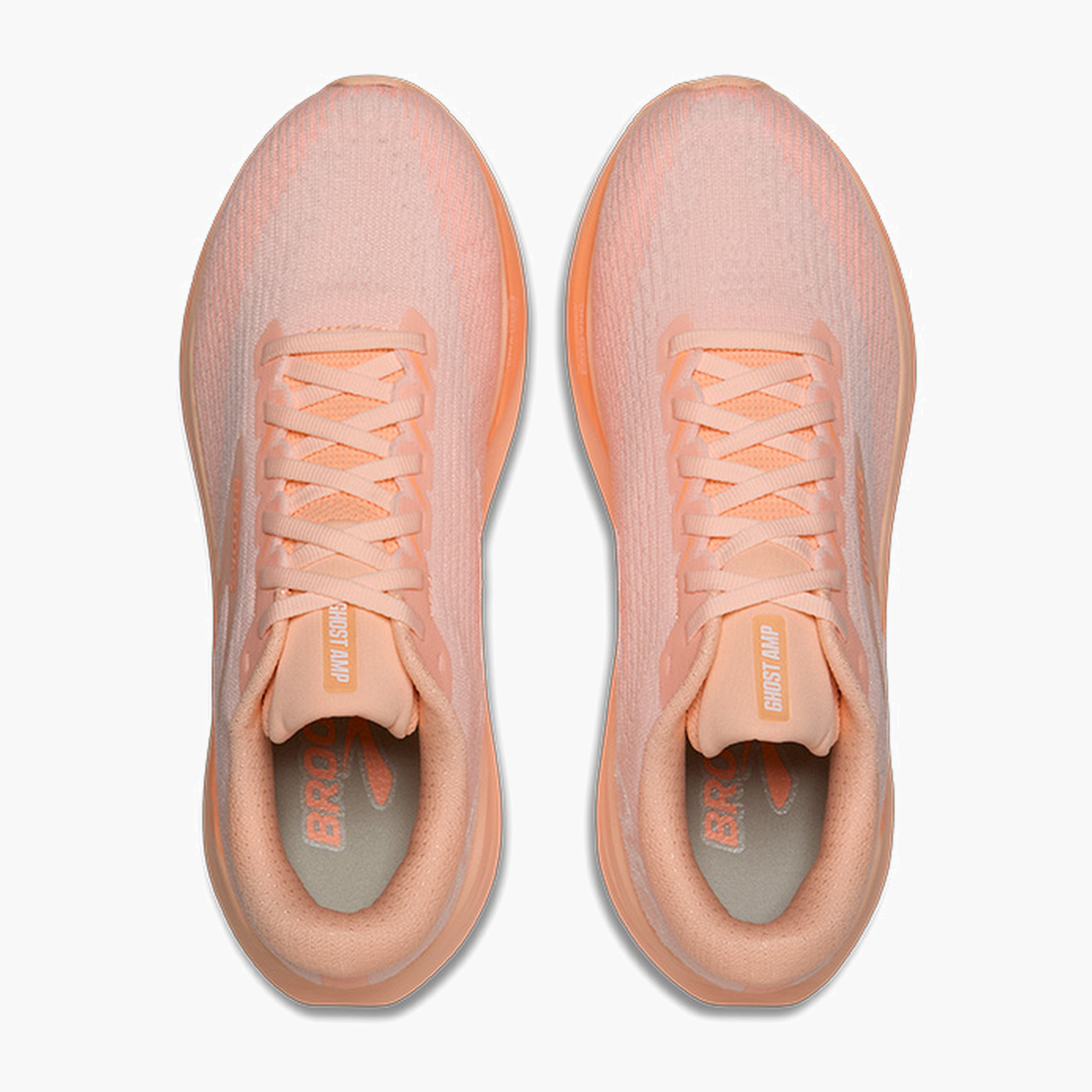Overhead angle shot of Women's Ghost Amp in Peach / Peach / White