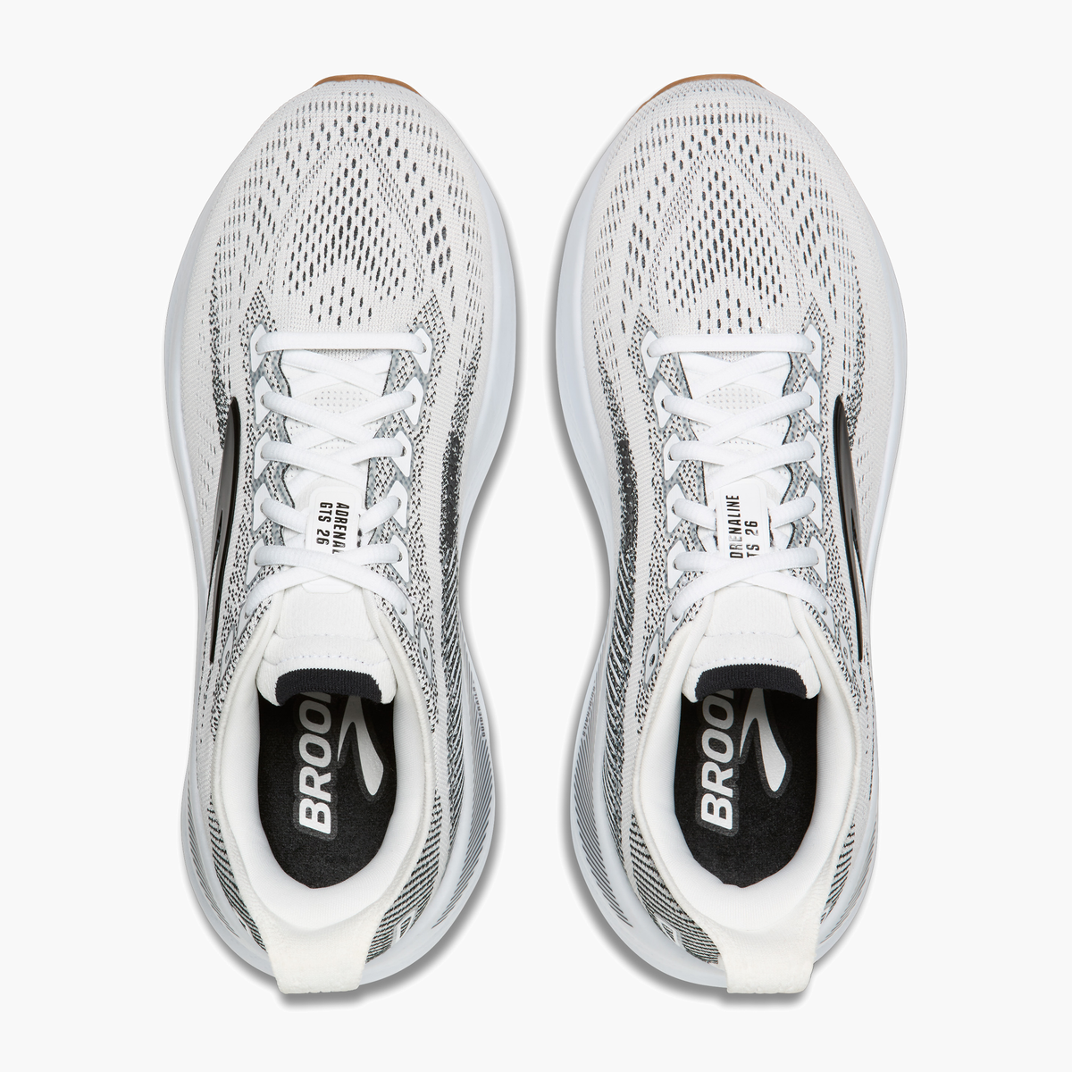 Overhead angle shot of Women's Adrenaline GTS 26 in White / Black / Gum