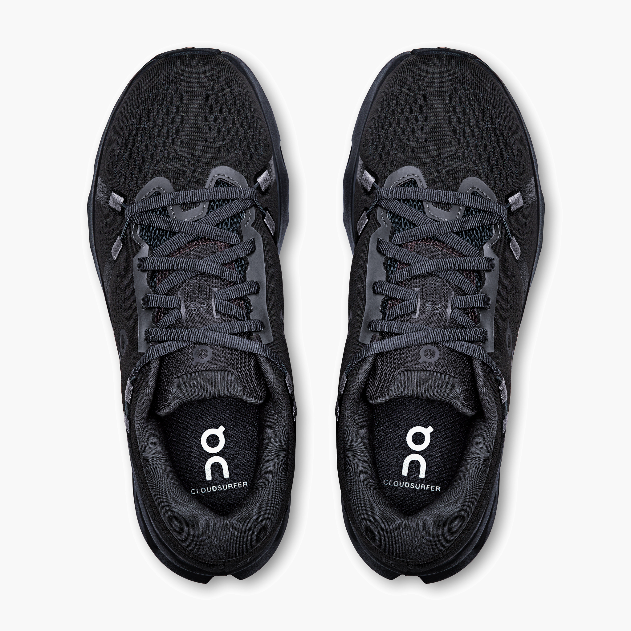 Overhead angle shot of Women's Cloudsurfer 2 in Black | Black