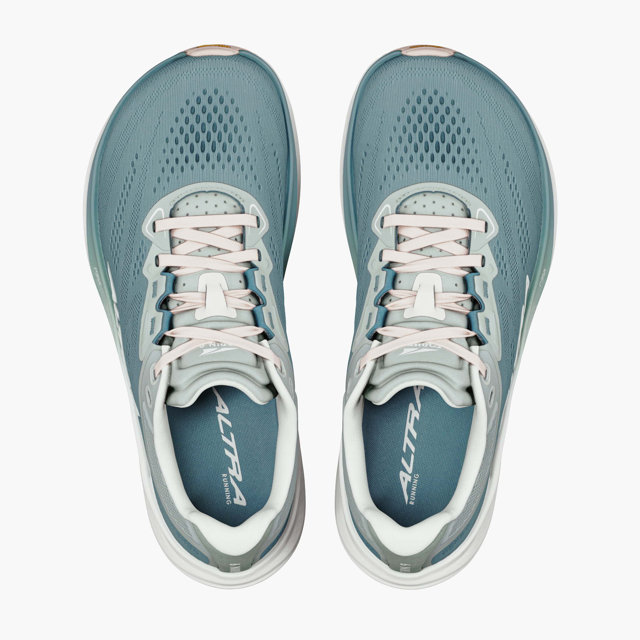 Overhead angle shot of Women's Torin 9 in Sea Pine / Ice / Greenmileu