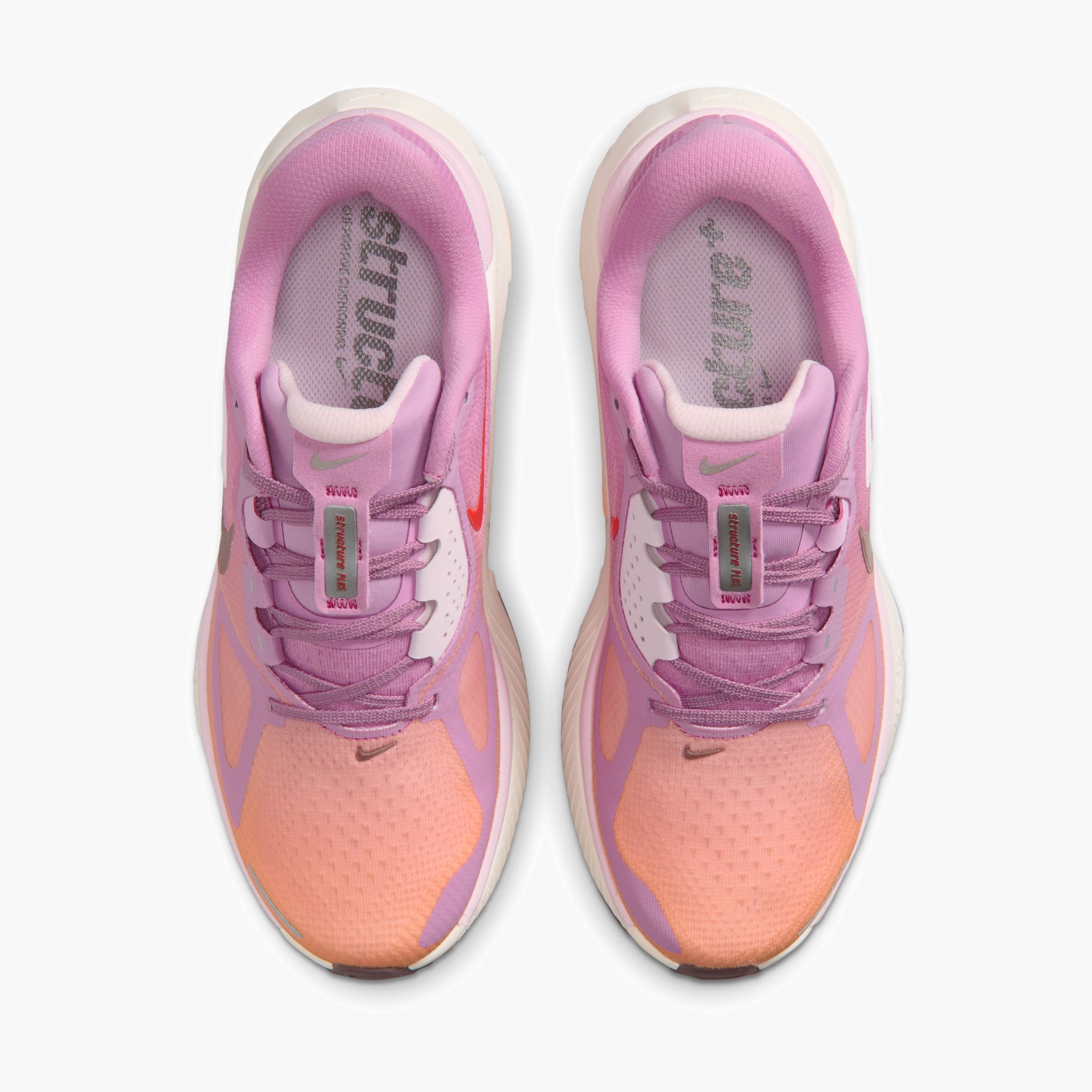 Overhead angle shot of Women's Structure Plus in Lt Magenta / Tattoo-Orange Pulse-Pink Foam