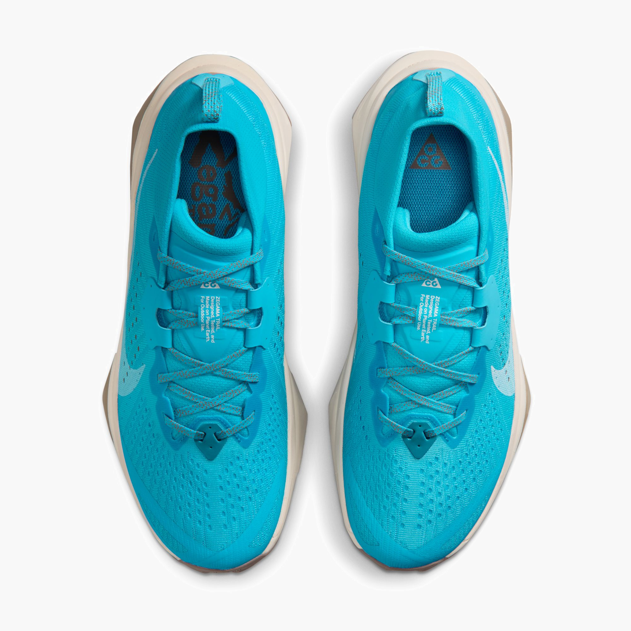 Overhead angle shot of Men's ACG Zegama in Baltic Blue / White-Lt Orewood Brn