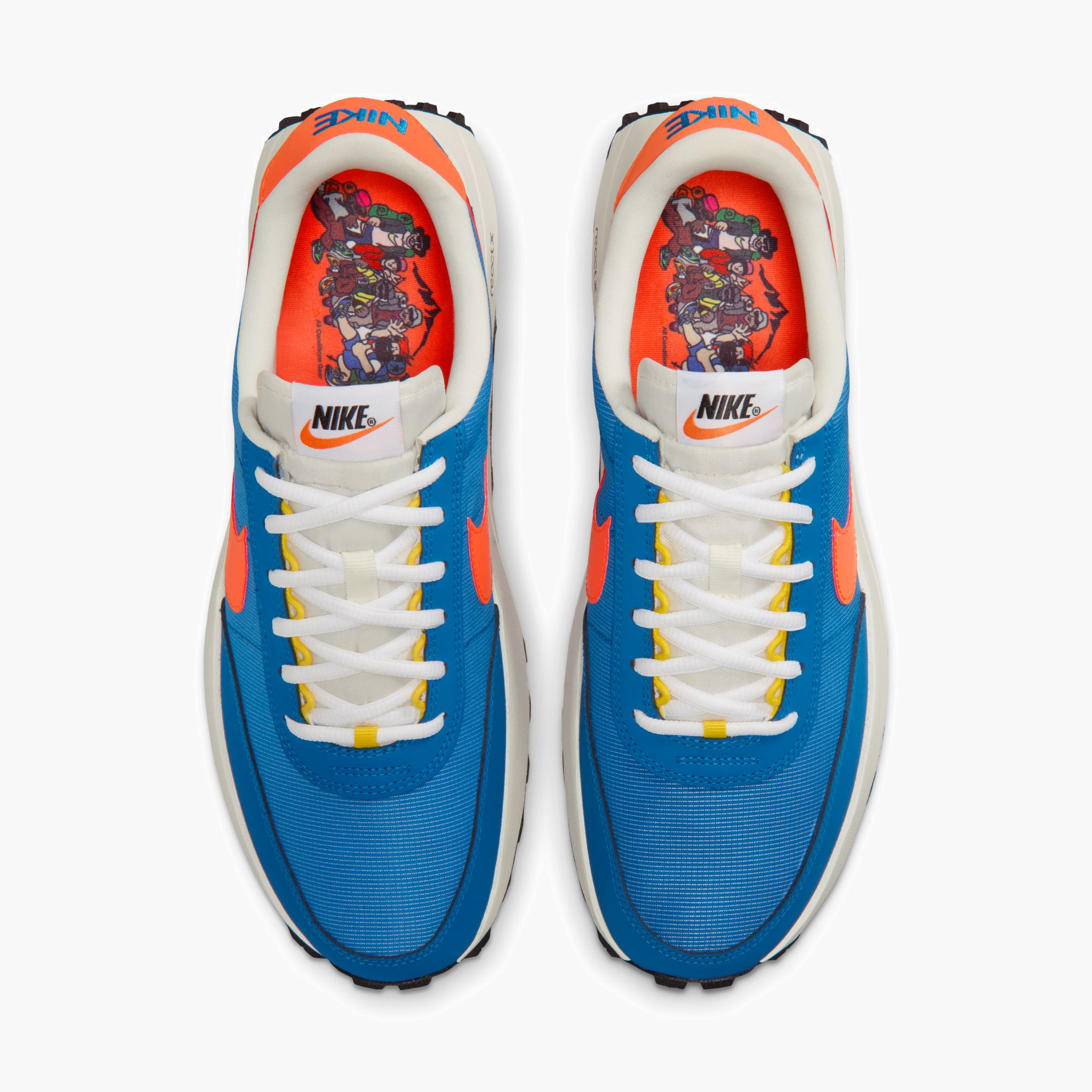 Overhead angle shot of Men's ACG LDV in Brilliant Blue / Turf Orange-Sail-White