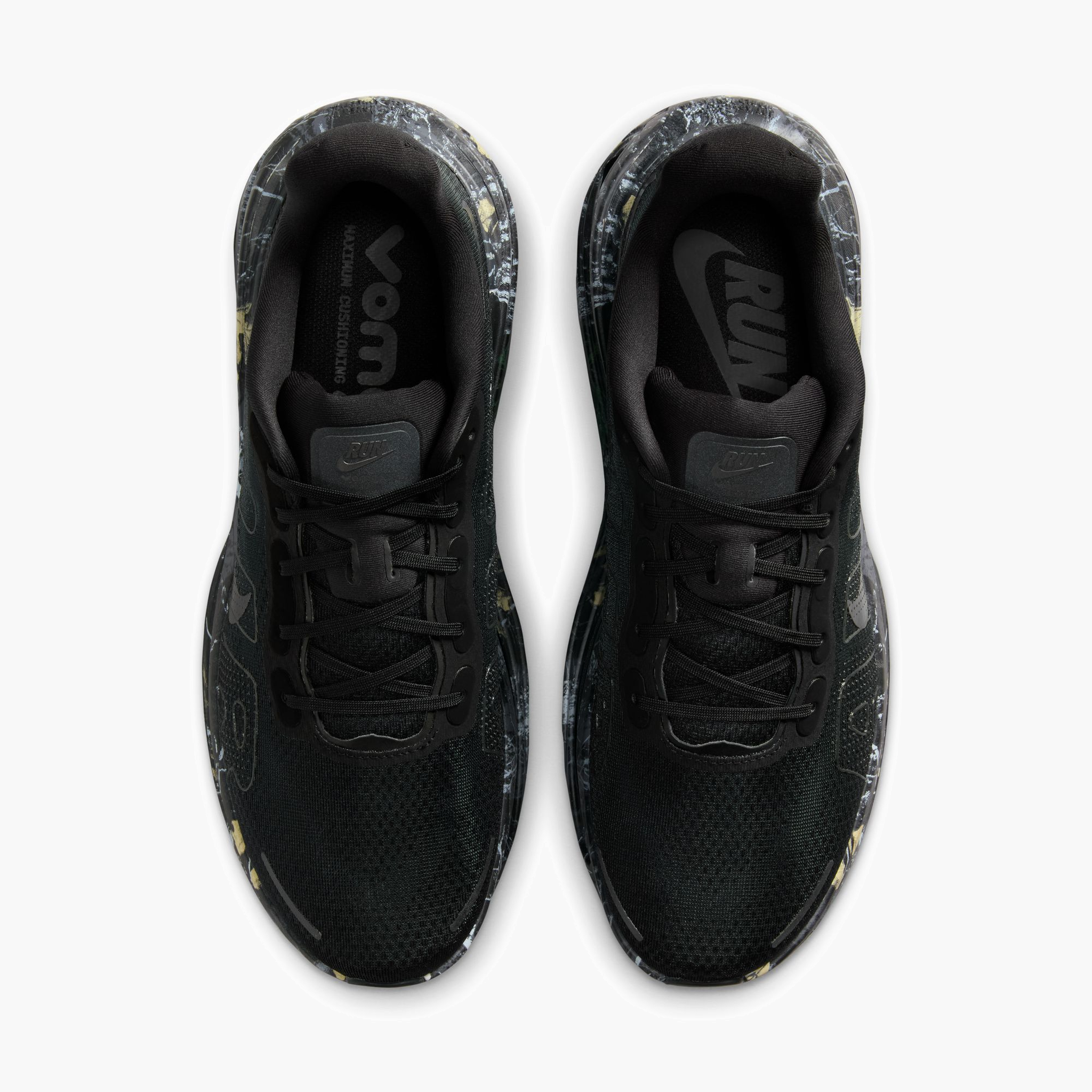 Overhead angle shot of Men's Vomero Premium in Black / Mtlc Dark Grey-Dk Smoke Grey