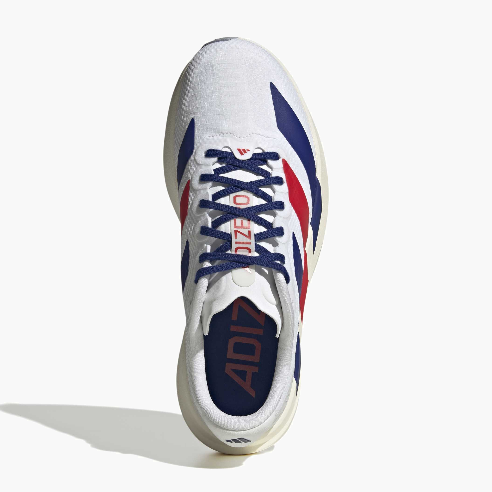 Overhead angle shot of Women's Evo SL Woven in Ftwwht / Mysink / Purrub