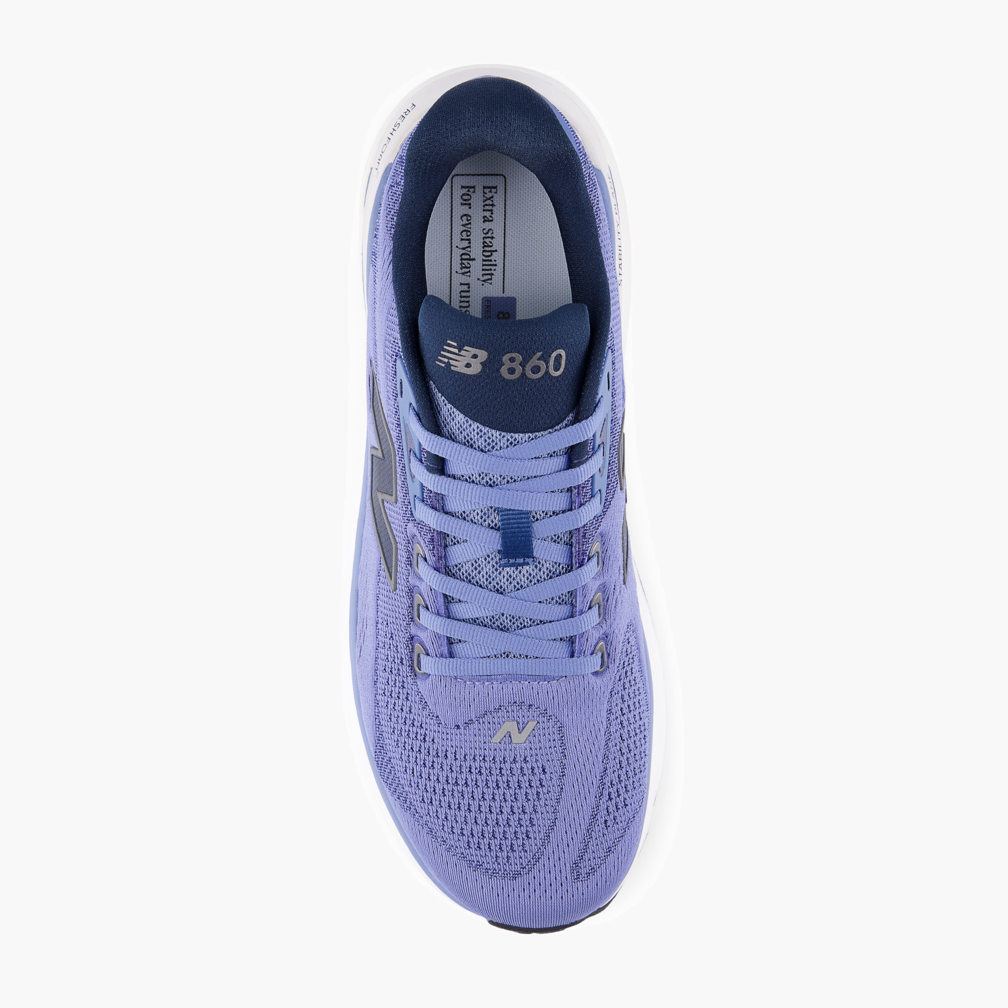 Overhead angle shot of Men's 860 v15 in Fairweatherblue / Nbnavy