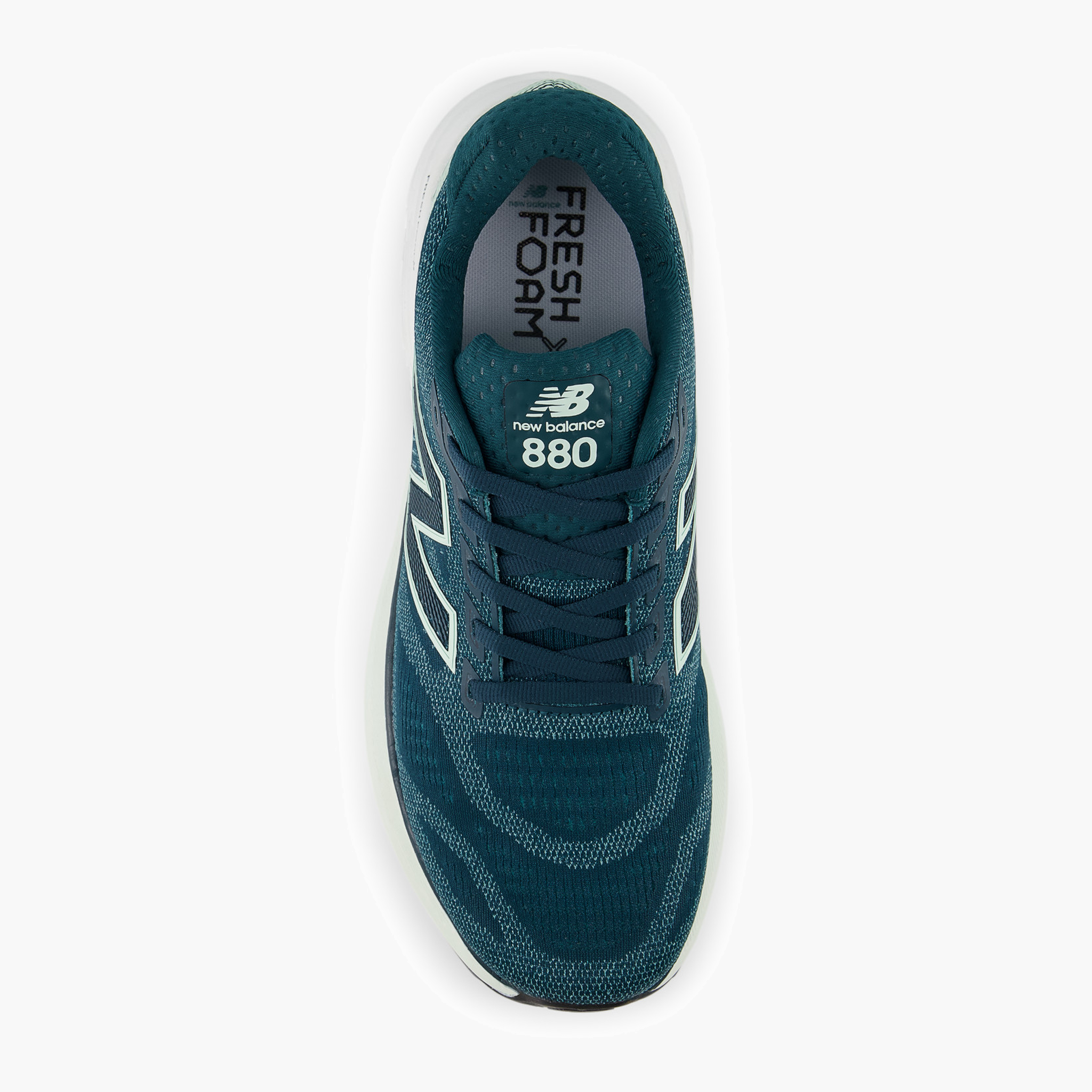 Overhead angle shot of Men's 880 v15 in Medusagreen / Cosmicjade