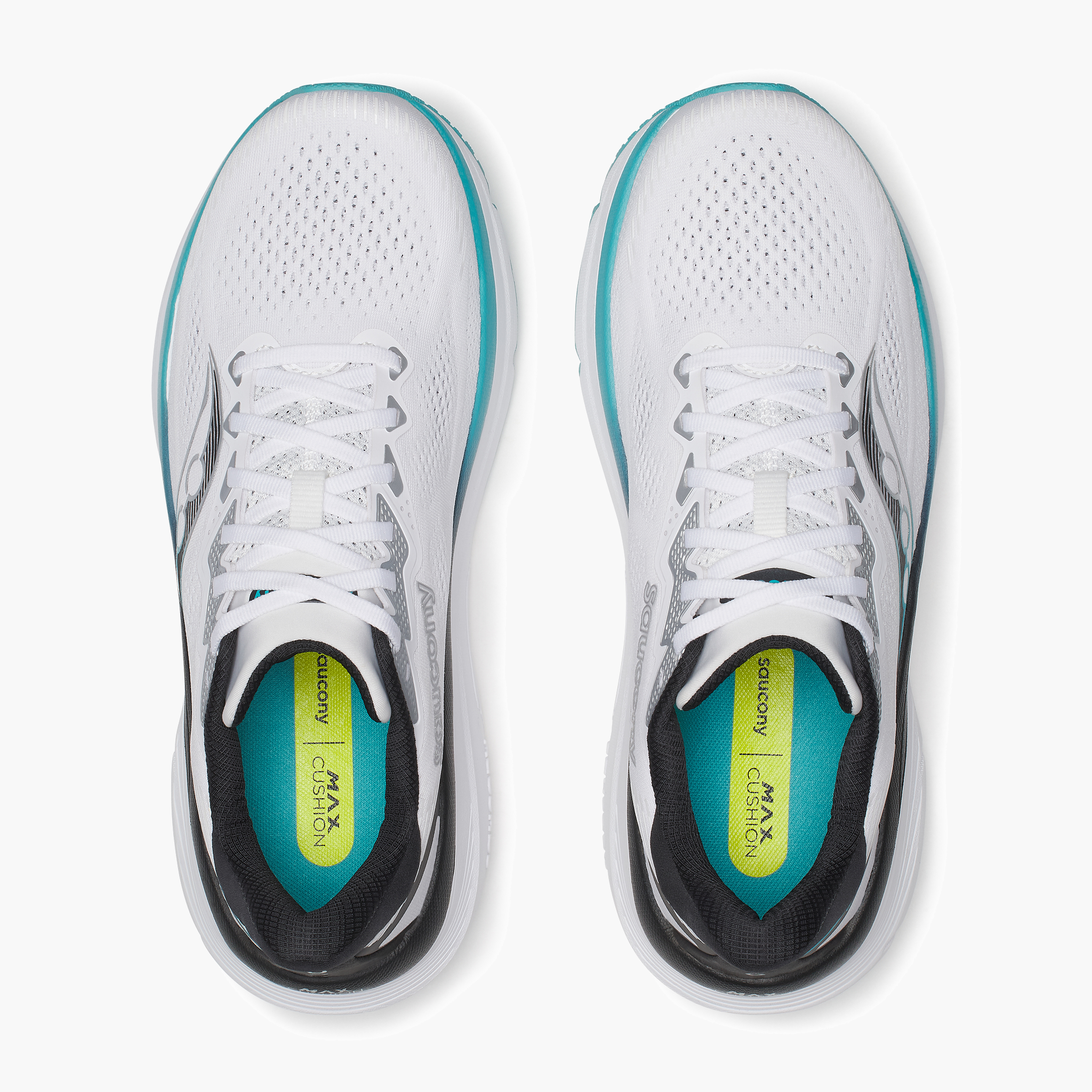 Overhead angle shot of Men's Guide 19 in White / Tranqu