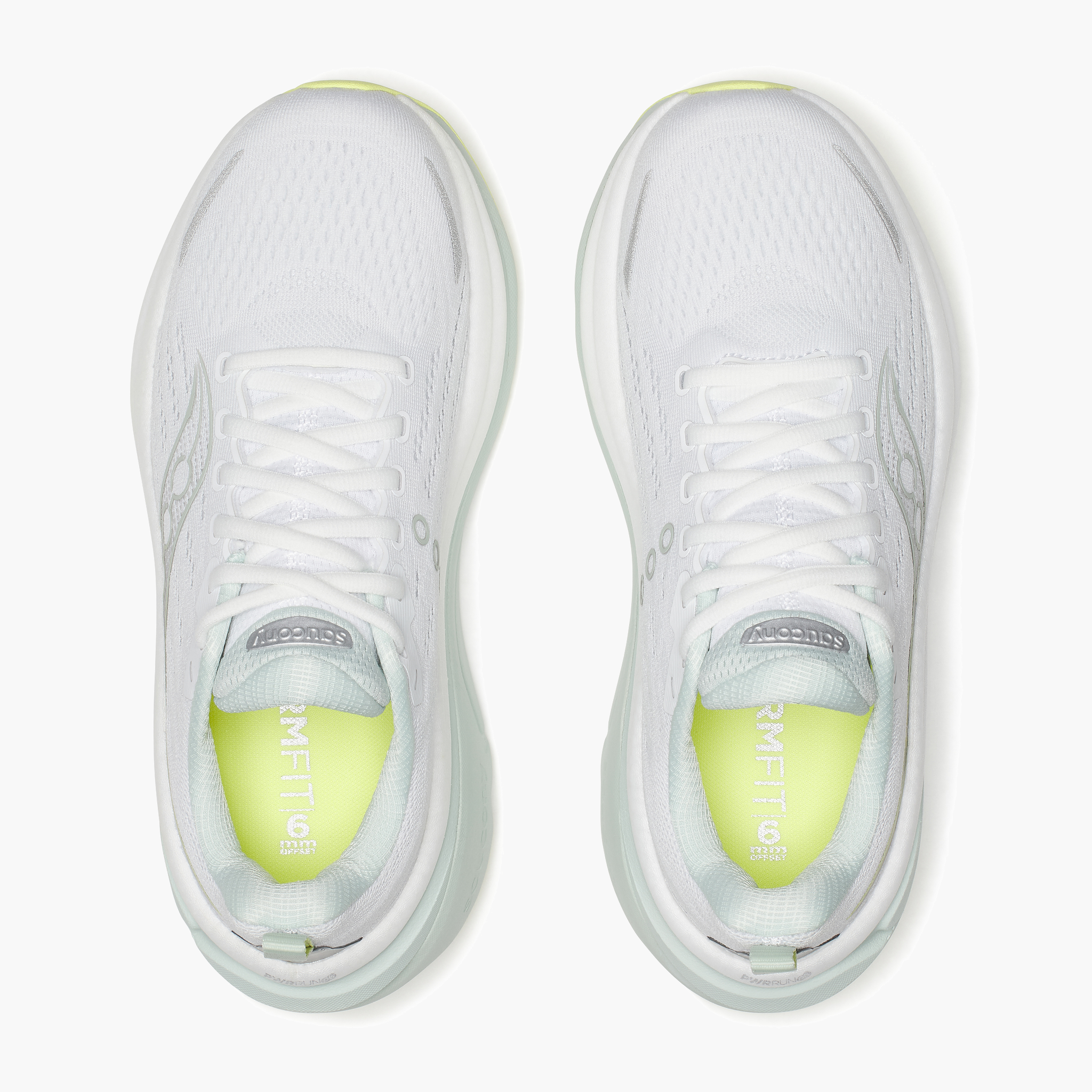 Overhead angle shot of Women's Hurricane 25 in White / Mist