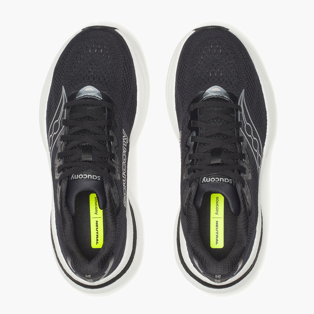 Overhead angle shot of Women's Ride 19 in Black / Silver