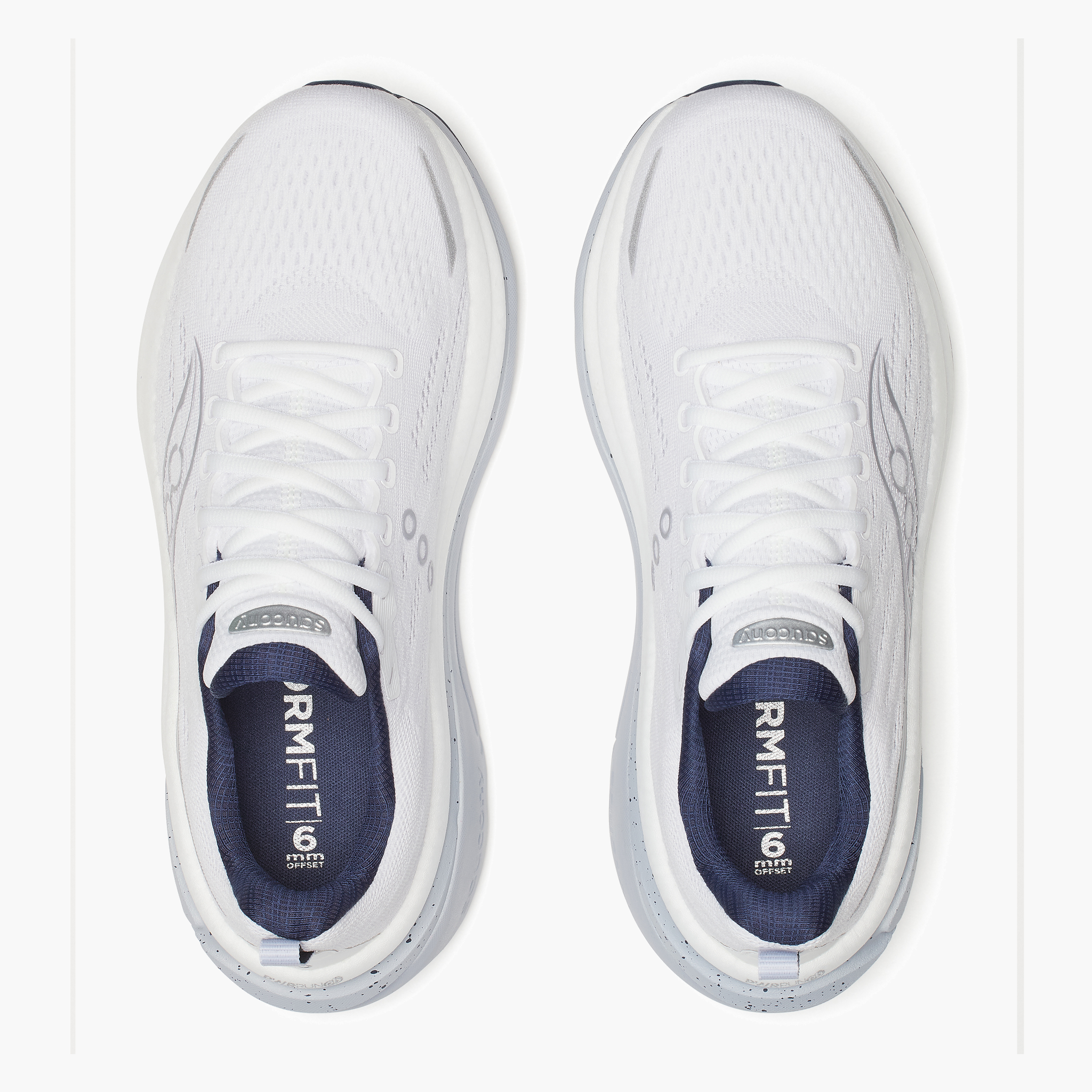 Overhead angle shot of Men's Hurricane 25 in White / Navy