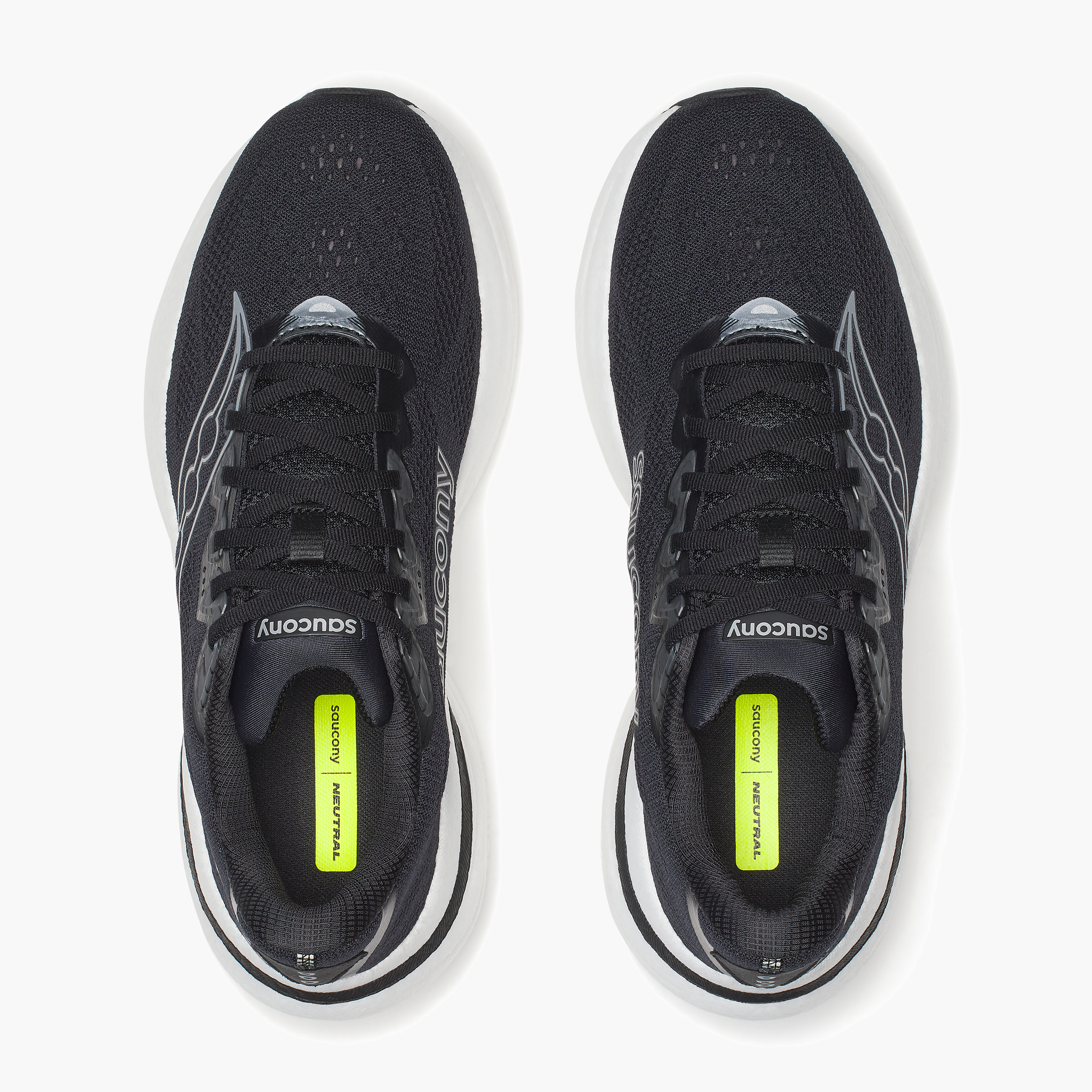 Overhead angle shot of Men's Ride 19 in Black / Silver