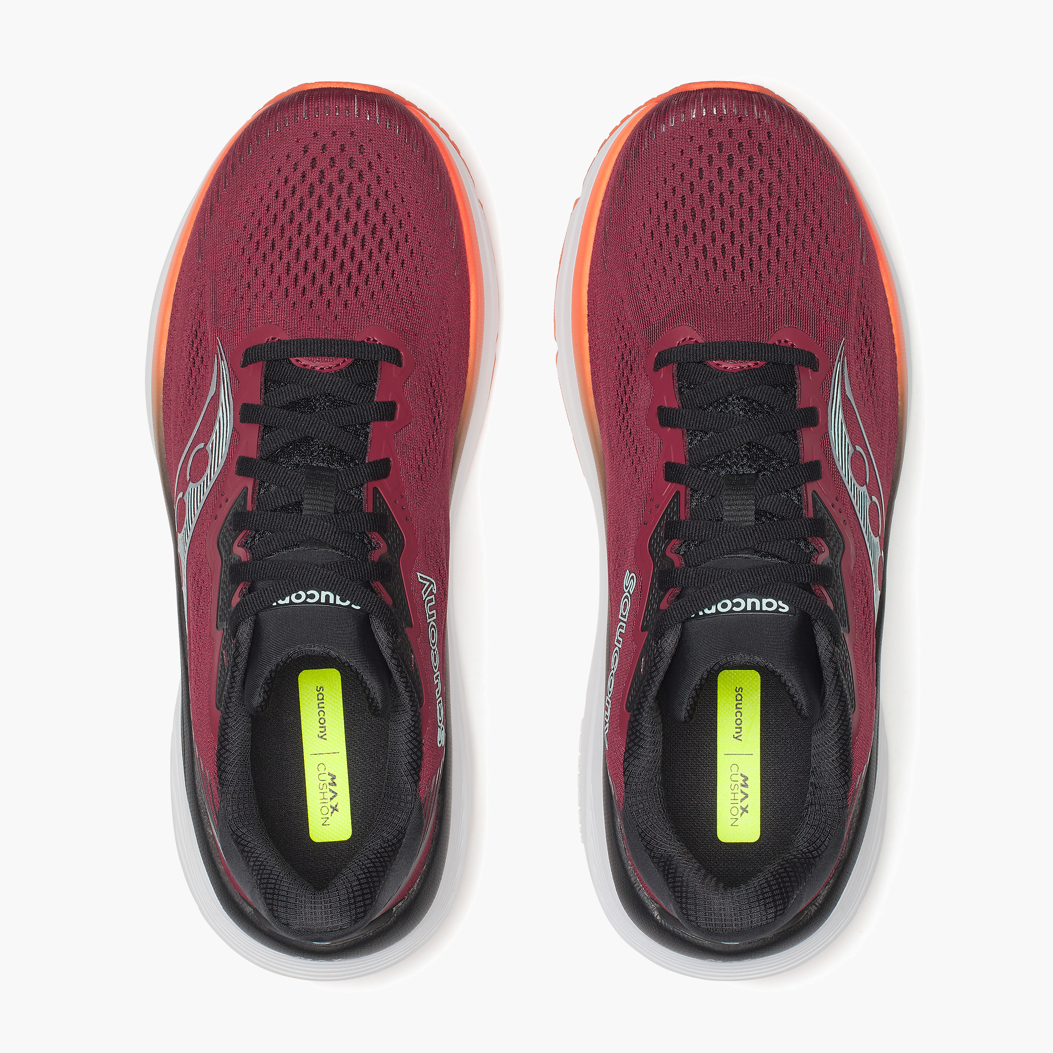 Overhead angle shot of Men's Guide 19 in Crimson / Fire