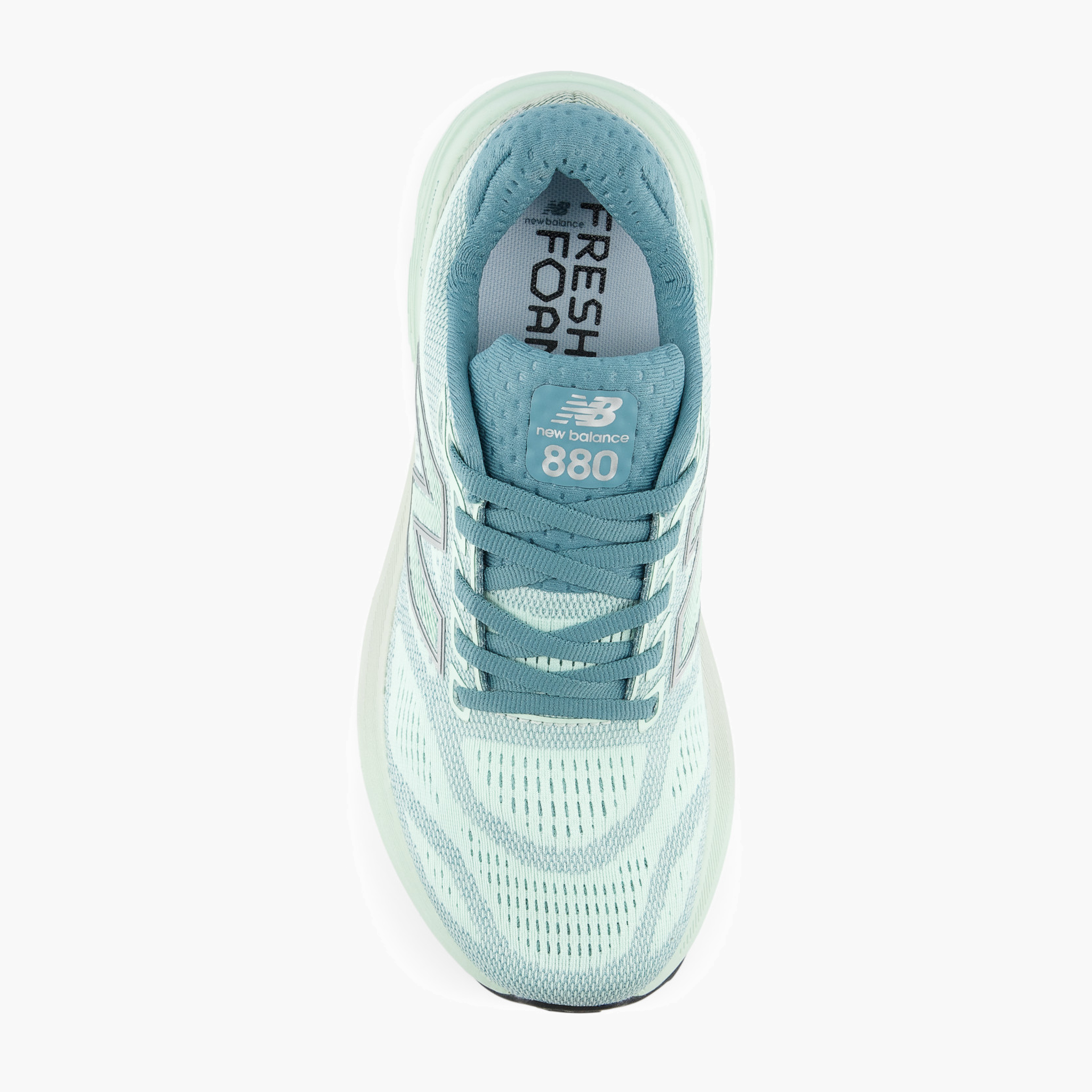 Overhead angle shot of Women's 880 v15 in Cosmicjade / Silvermetallic