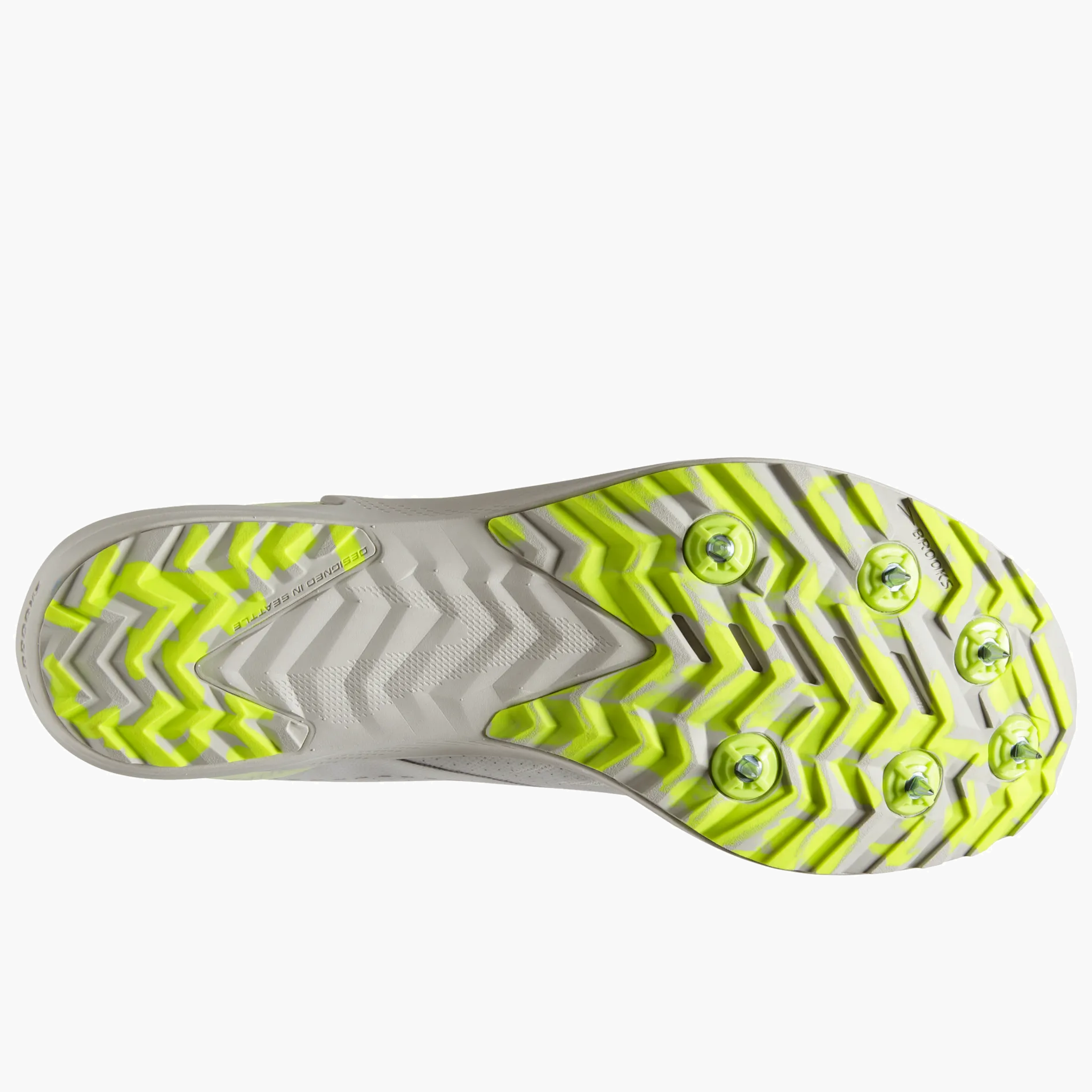Sole angle shot of All Gender Draft XC in White / Black / Nightlife