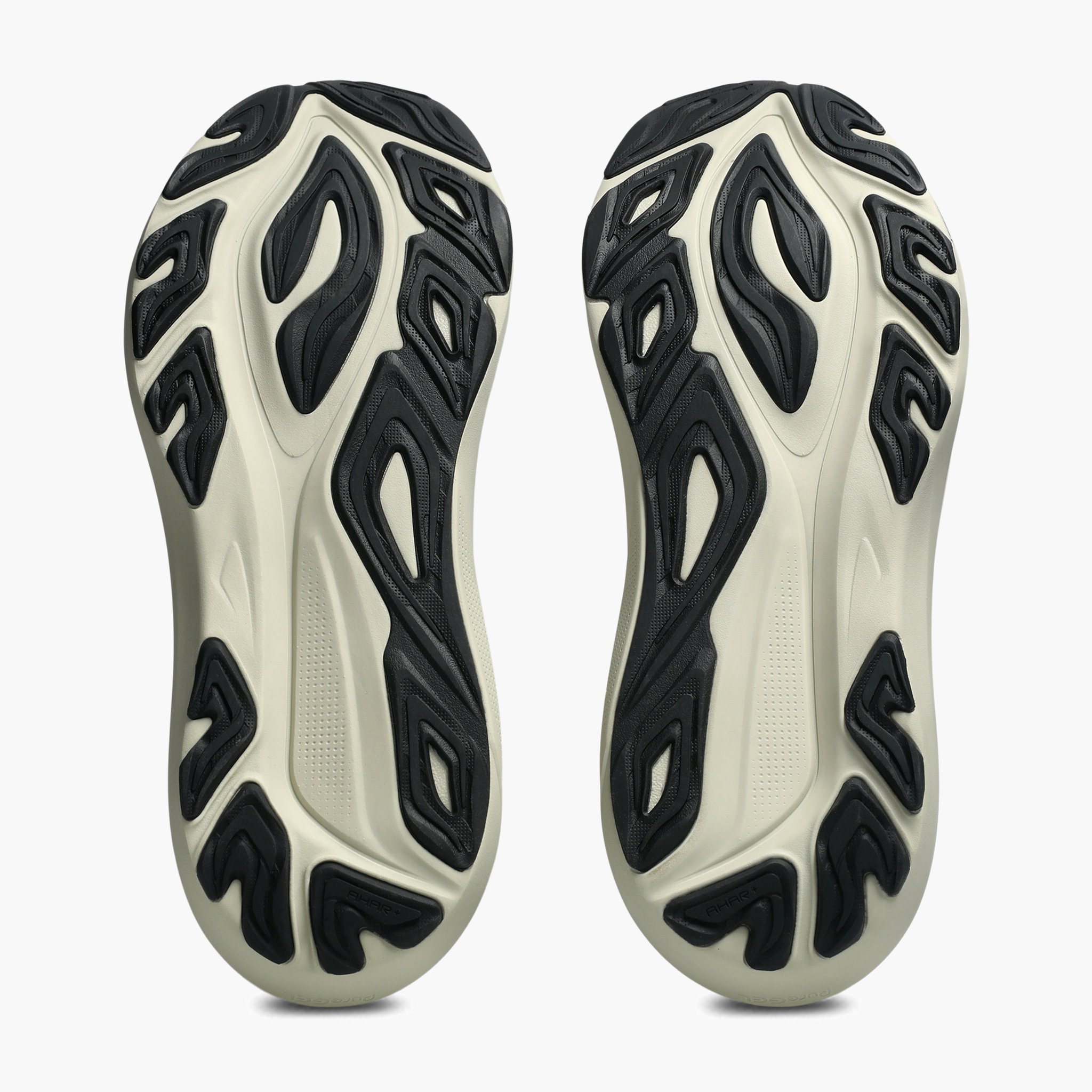 Sole angle shot of Men's GT-2000 14 in Midnight / Light Orange