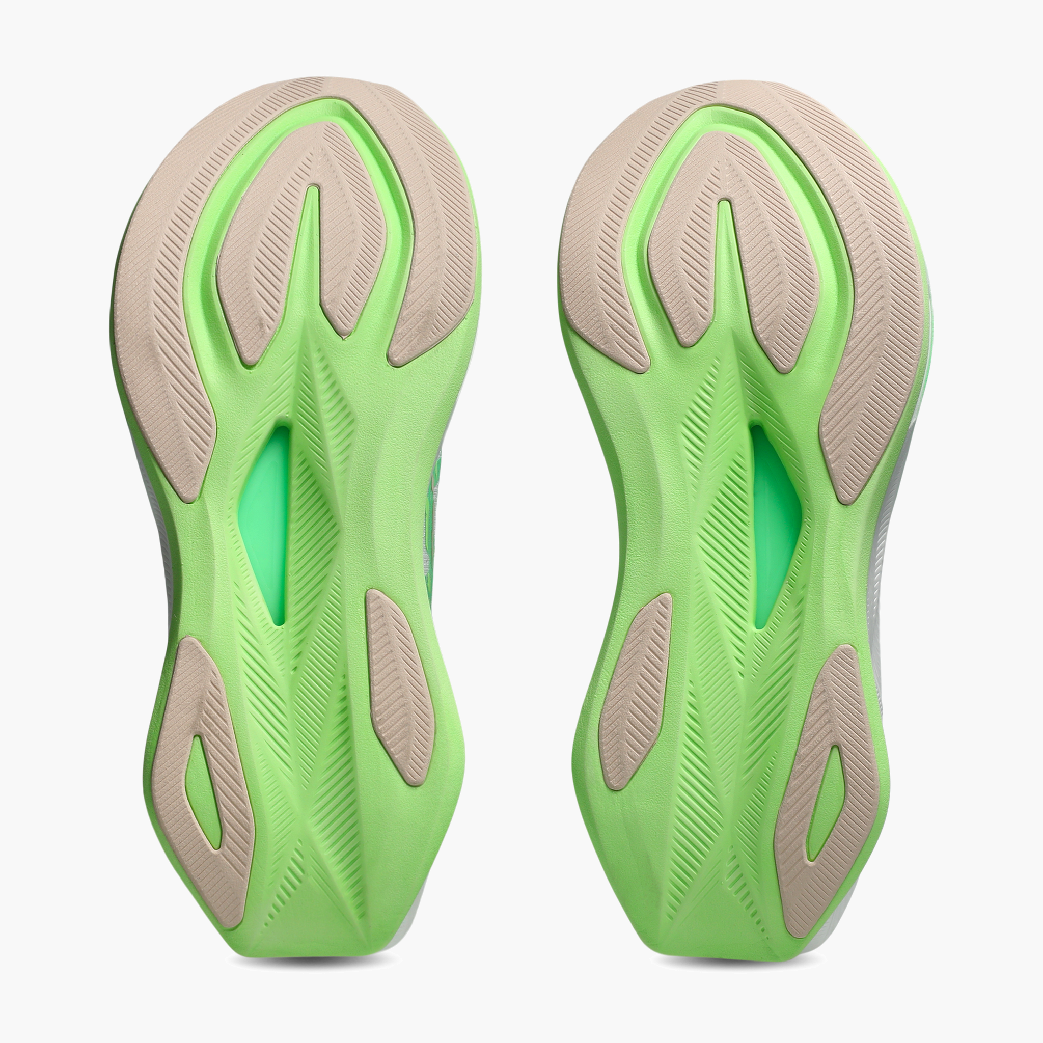 Sole angle shot of Women's Sonicblast in White / Vital Green
