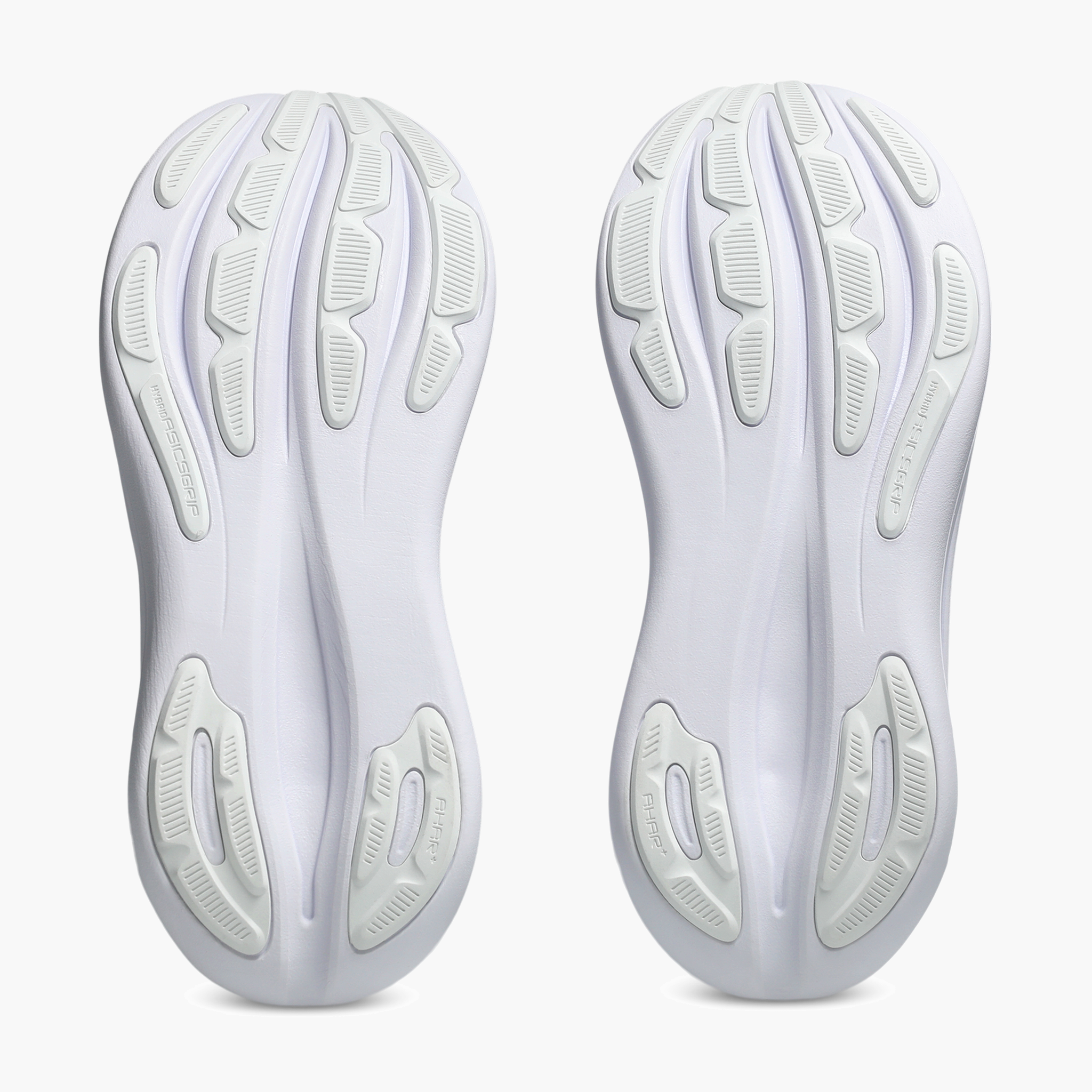 Sole angle shot of Women's Gel-Nimbus 28 in White / White