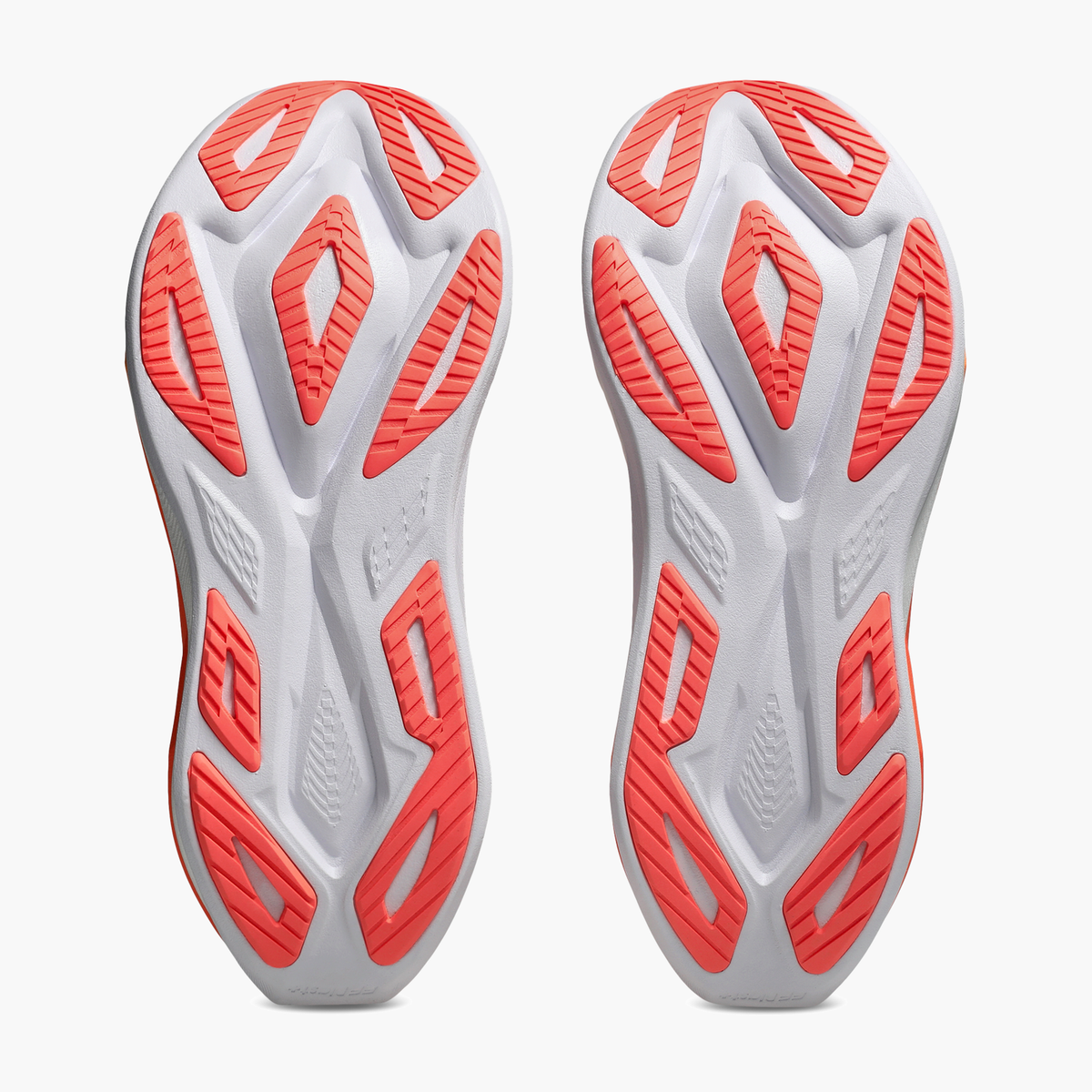 Sole angle shot of All Gender Superblast 3 in White / Orange Glow