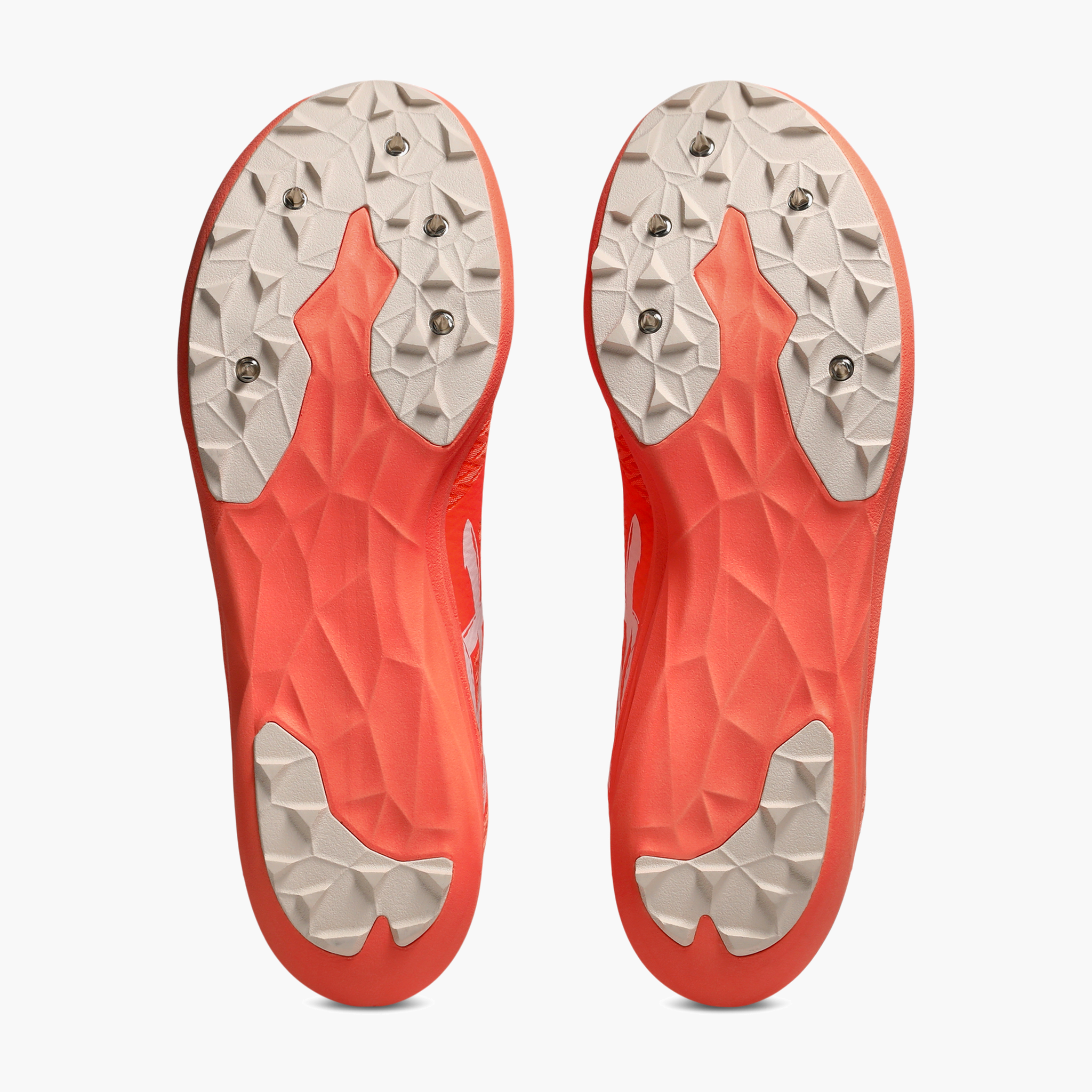 Sole angle shot of All Gender Sonicracer XC in Vivid Coral / White