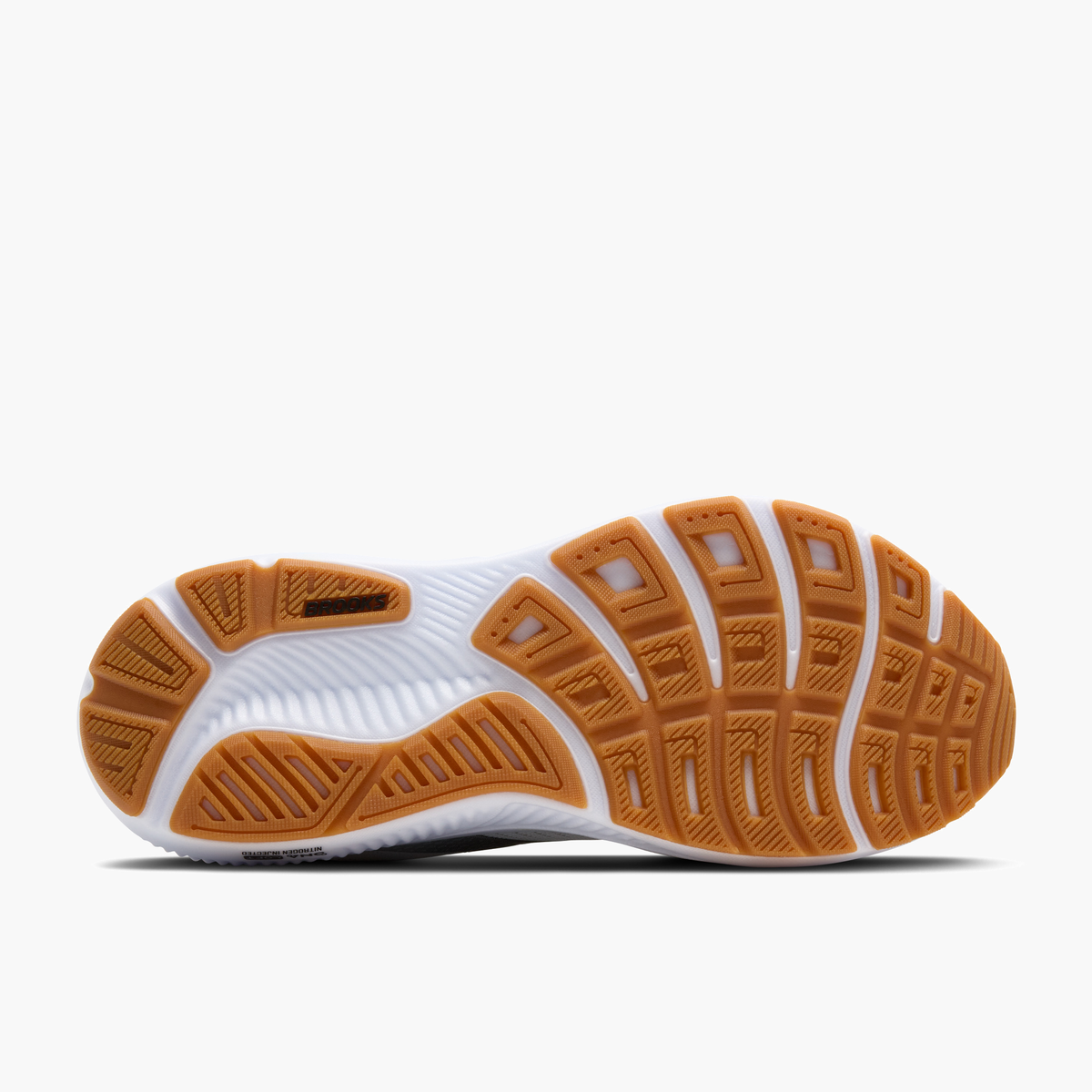 Sole angle shot of Men's Ghost 17 in White / Black / Tea