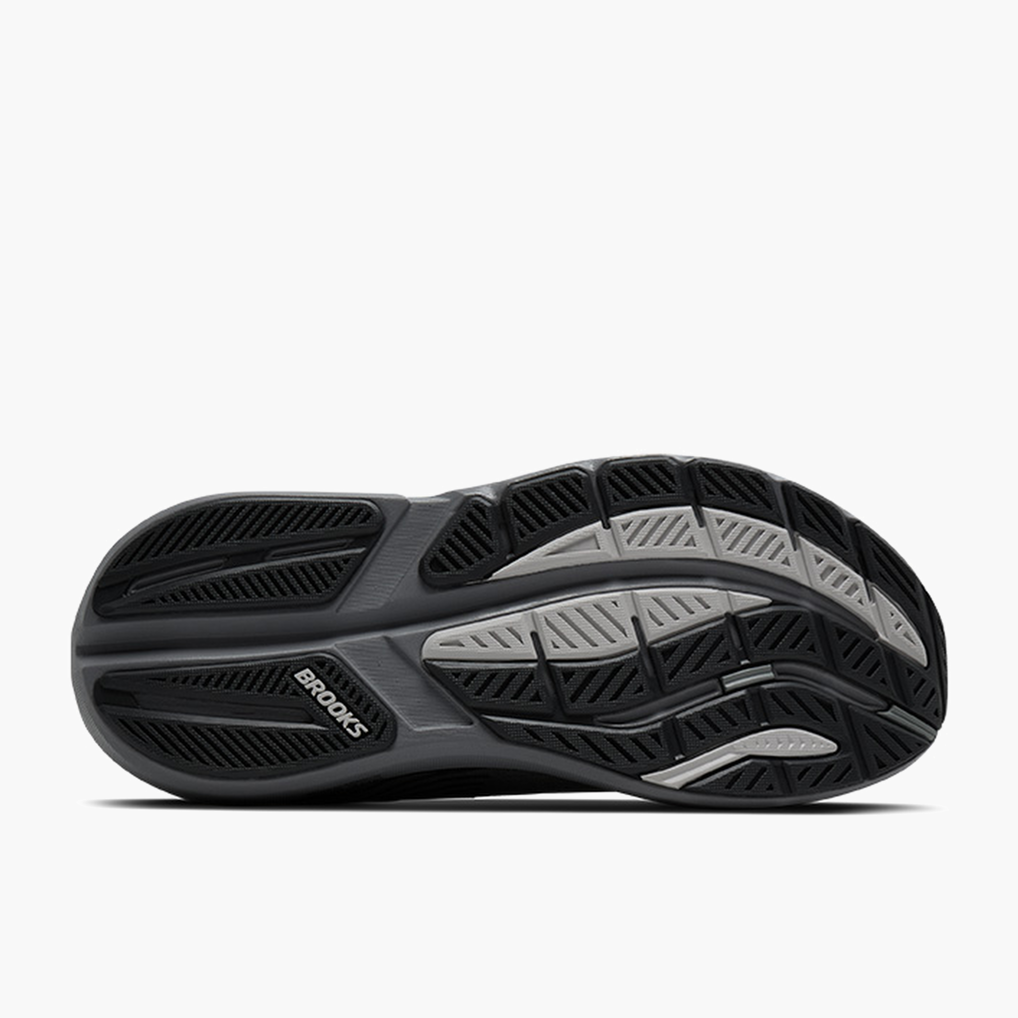 Sole angle shot of Men's Ghost Max 3 in Primer Grey / Ebony