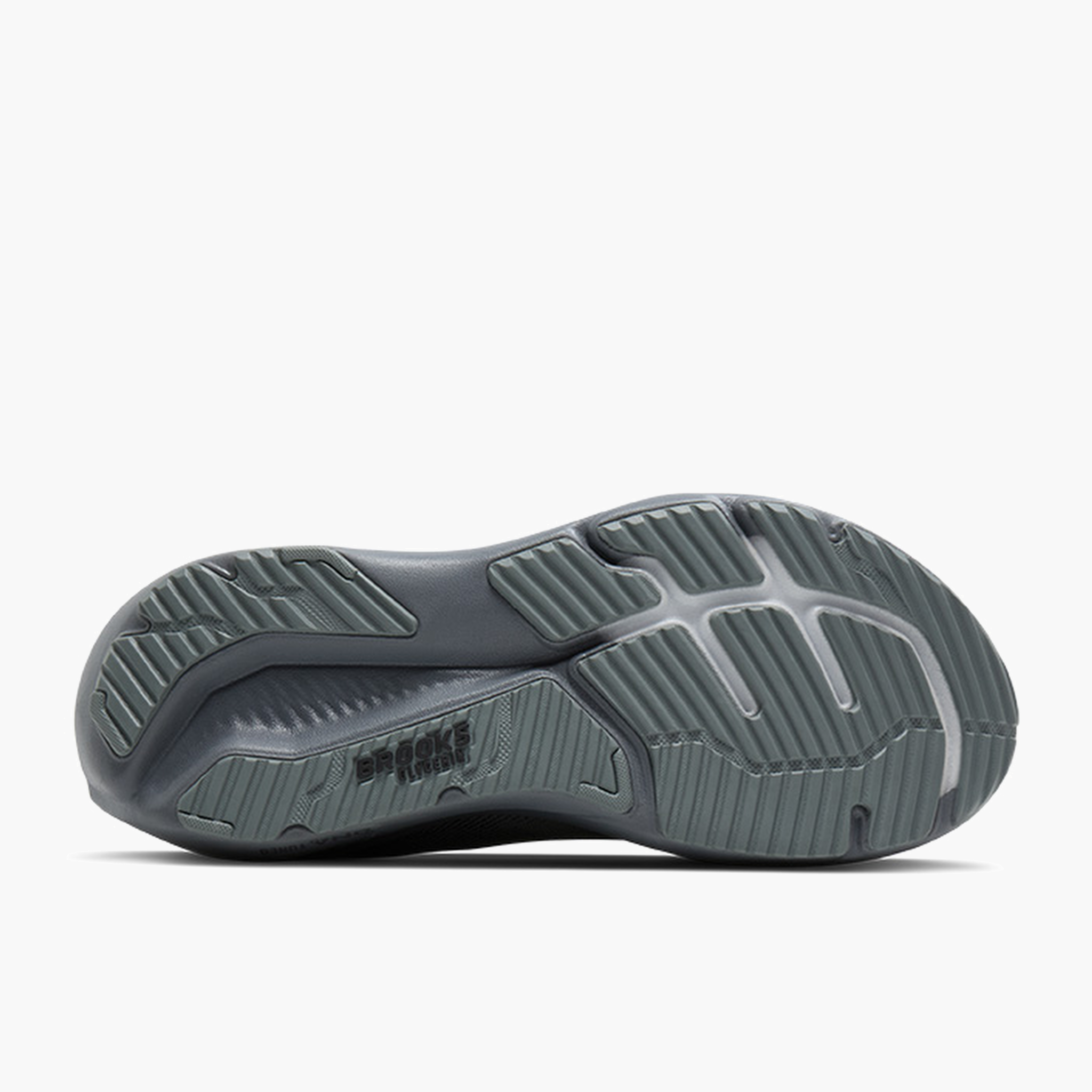 Sole angle shot of Men's Glycerin 23 in Grey / Blackened Pearl / Black