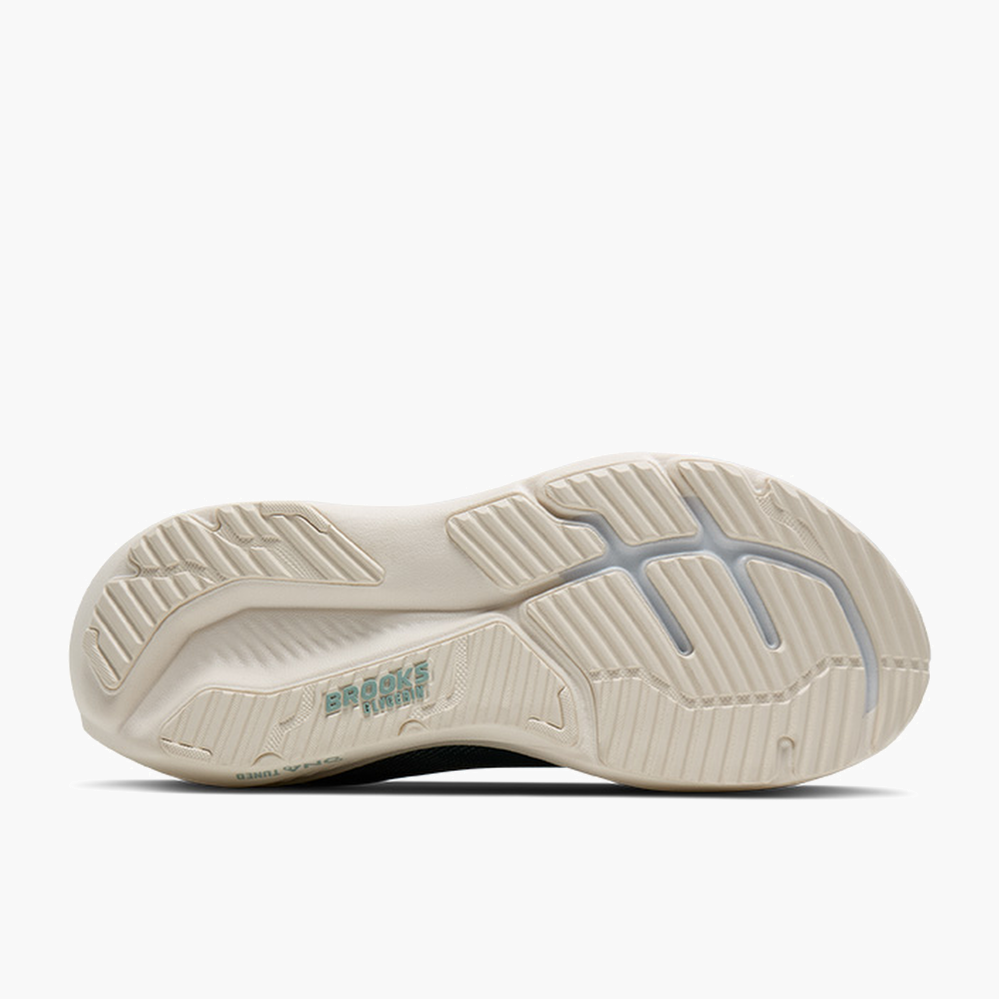 Sole angle shot of Men's Glycerin 23 in Atlantic Deep / Greymist / Coconut