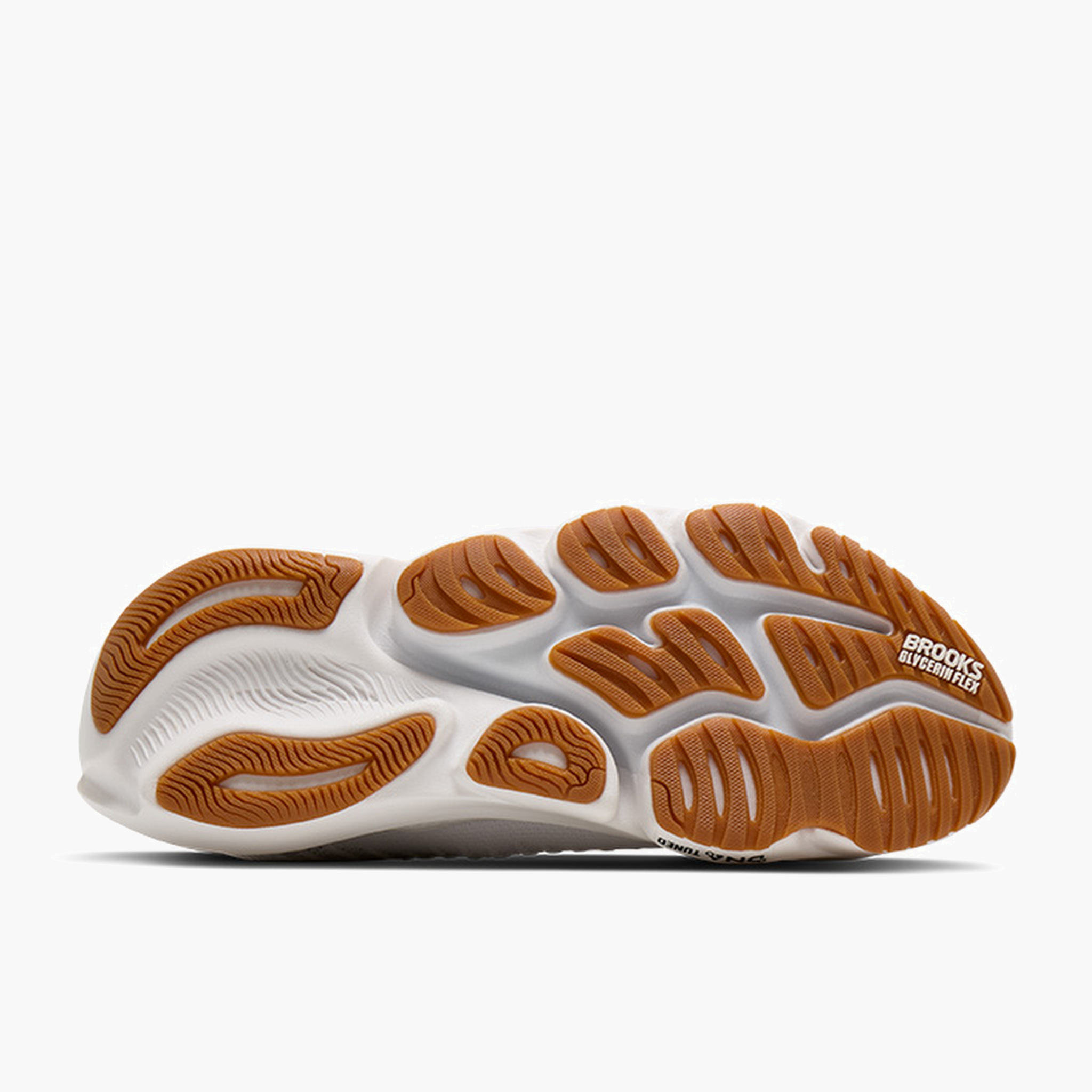 Sole angle shot of Men's Glycerin Flex in White / Black / Gum