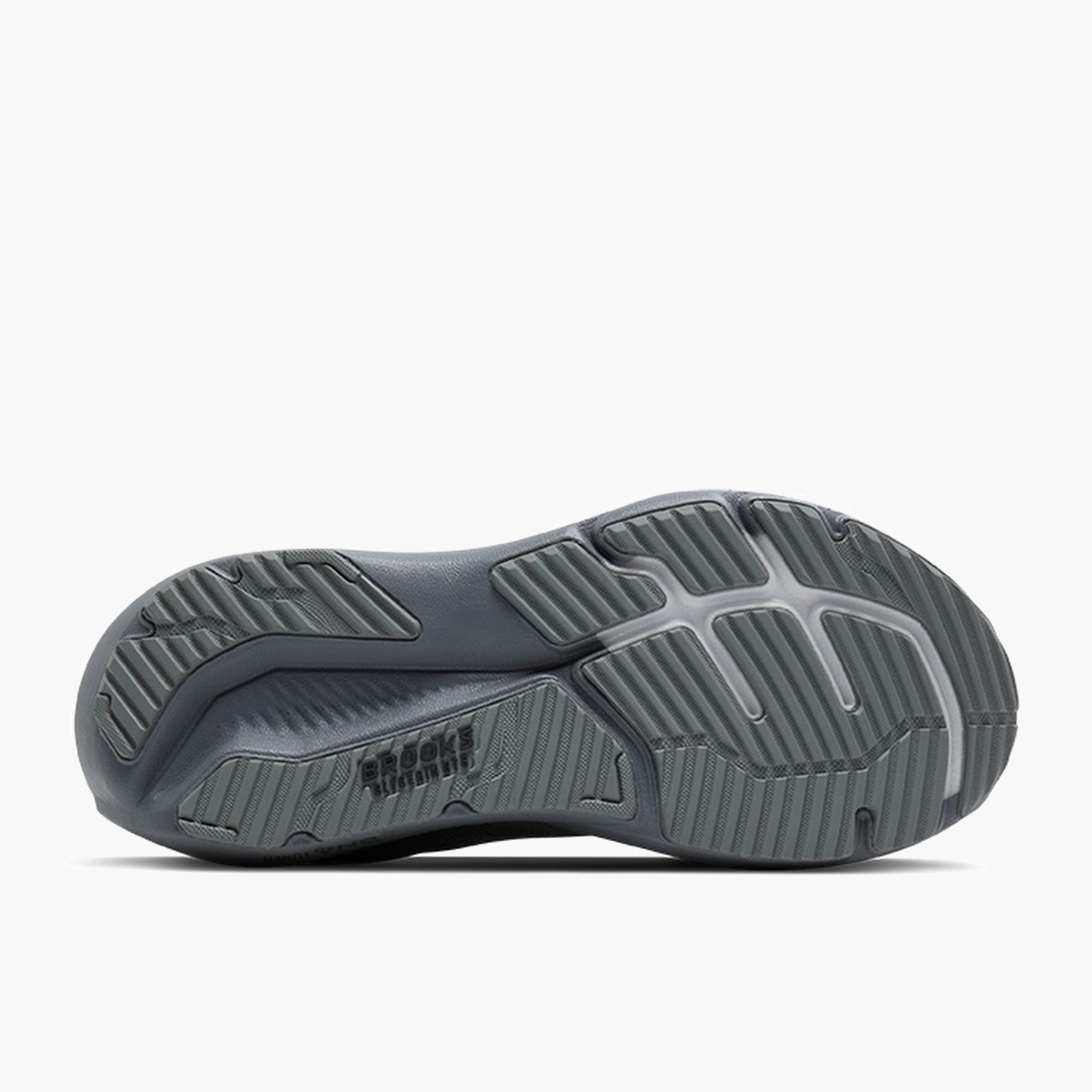 Sole angle shot of Men's Glycerin GTS 23 in Grey / Blackened Pearl / Black