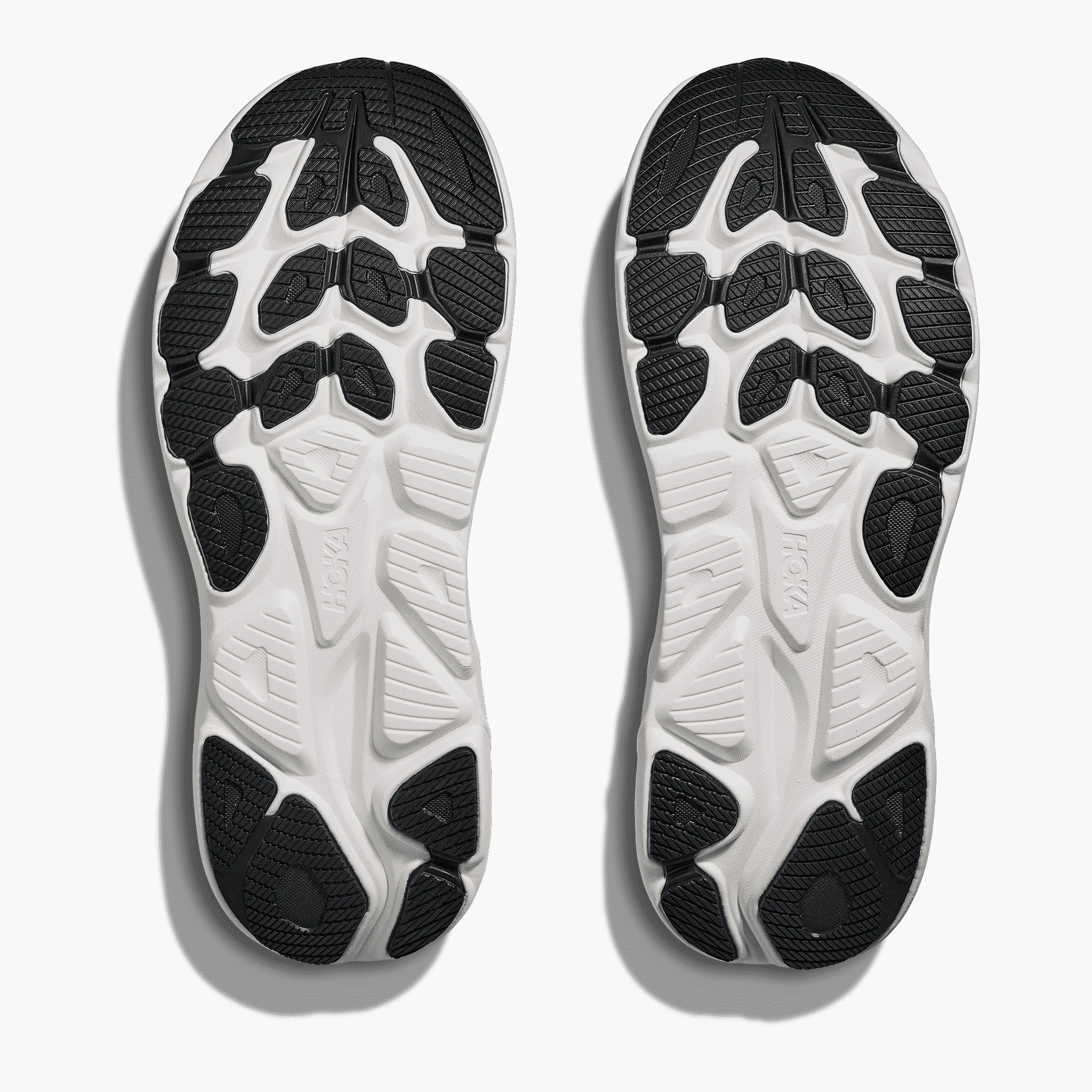 Sole angle shot of Men's Clifton 10 in Sage / Neon Flame