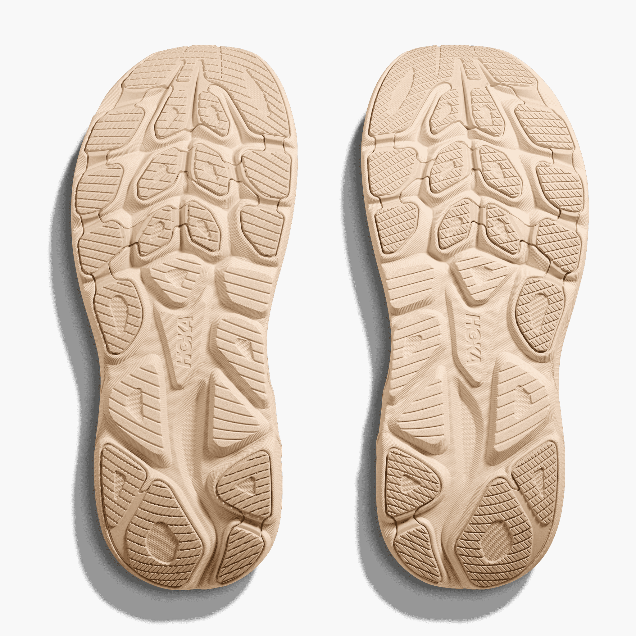 Sole angle shot of Women's Clifton 10 in Vanilla / Birch