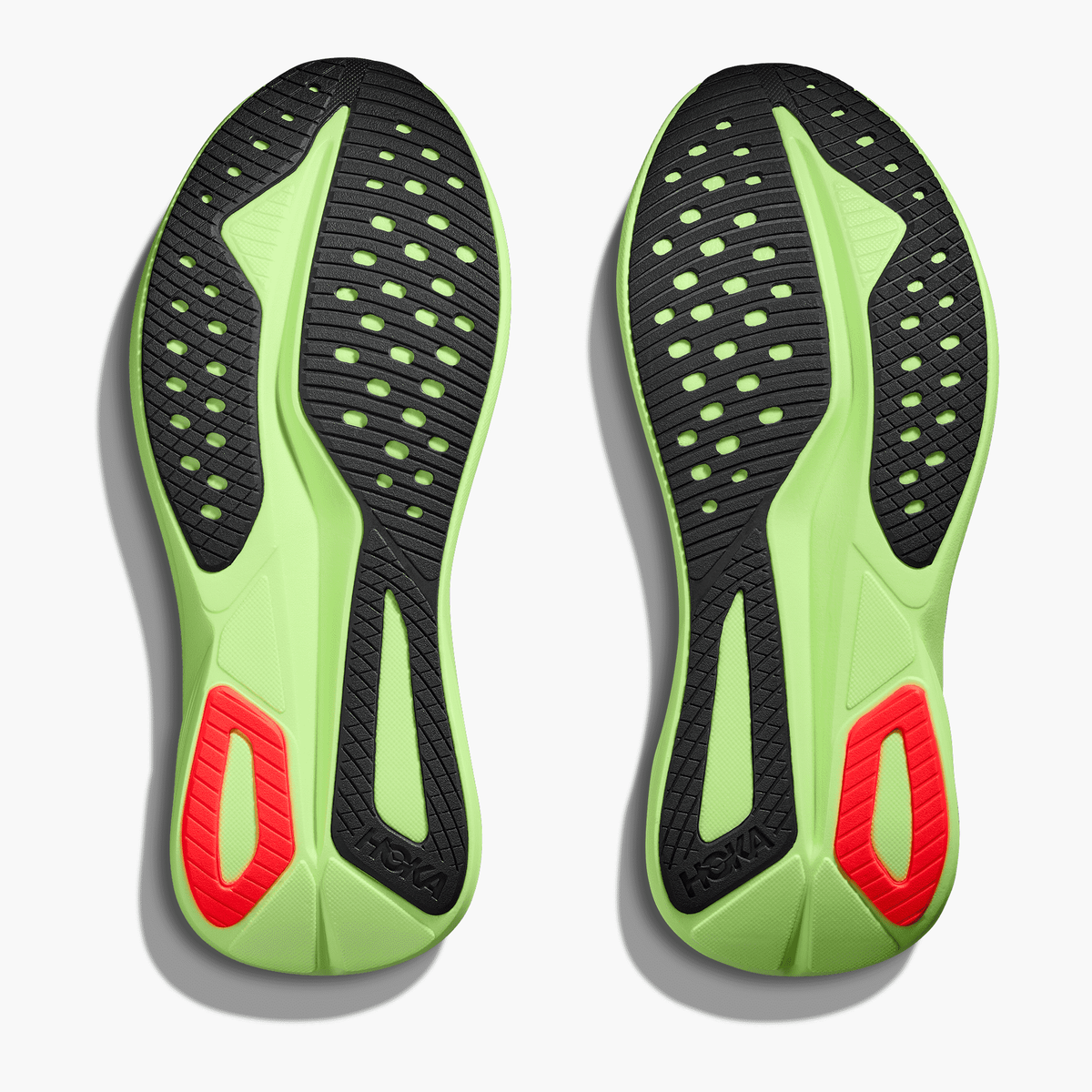 Sole angle shot of Men's Mach 7 in Frost / Neon Yuzu