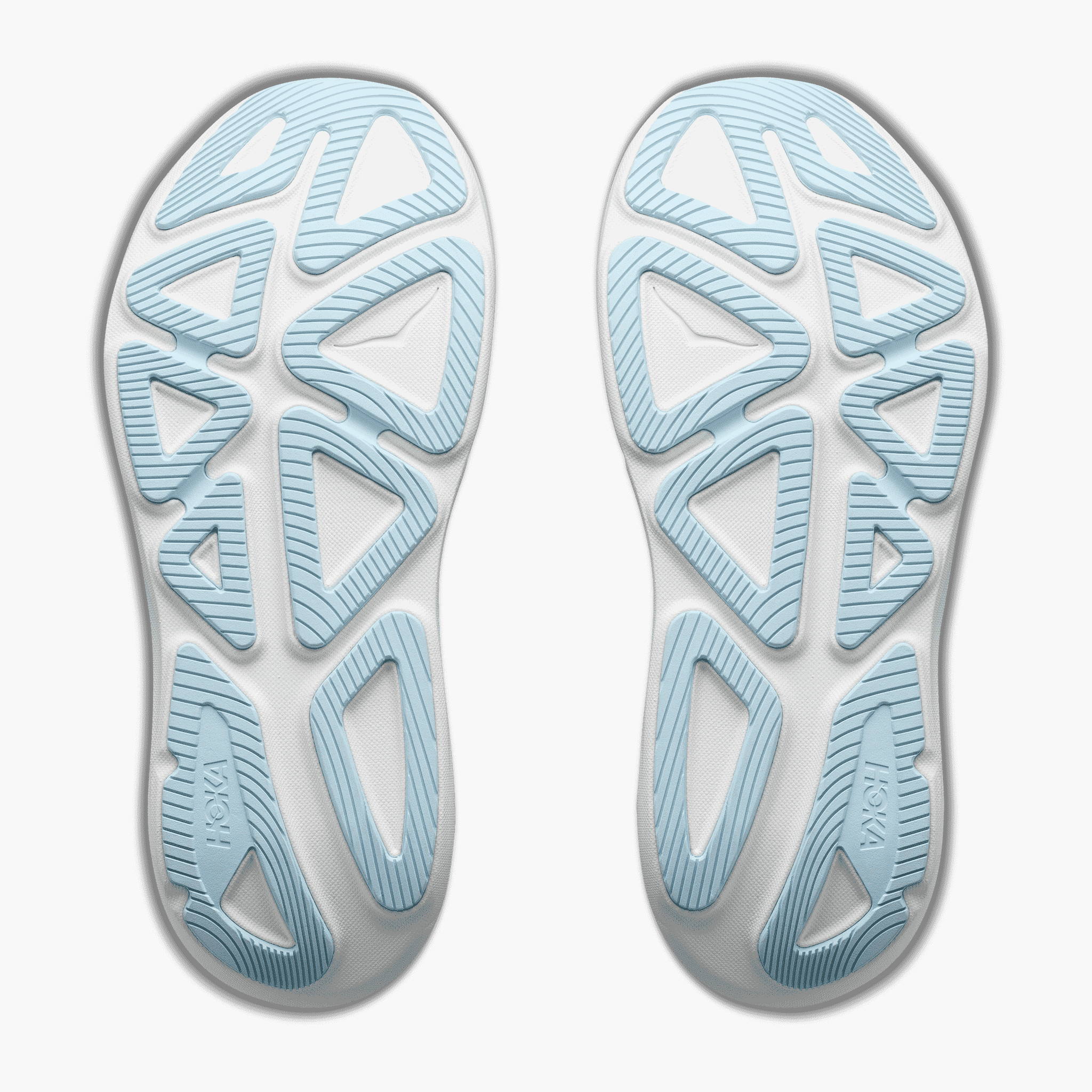 Sole angle shot of Women's Clifton Pro in Glimmering Blue / Soaring Blue
