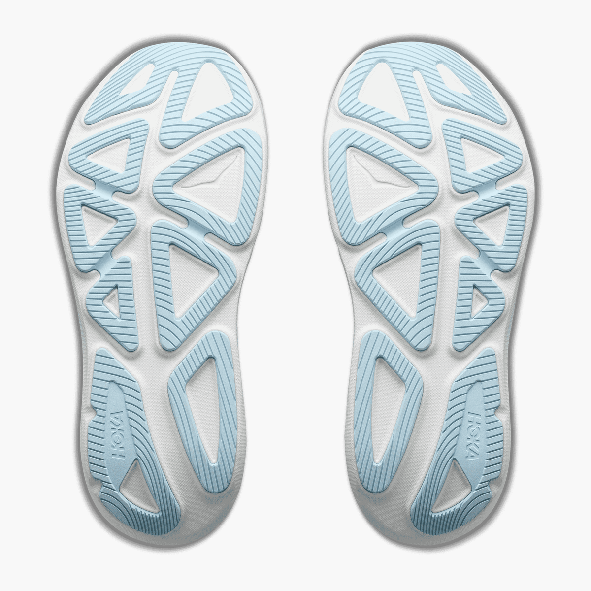 Sole angle shot of Women's Clifton Pro in Glimmering Blue / Soaring Blue