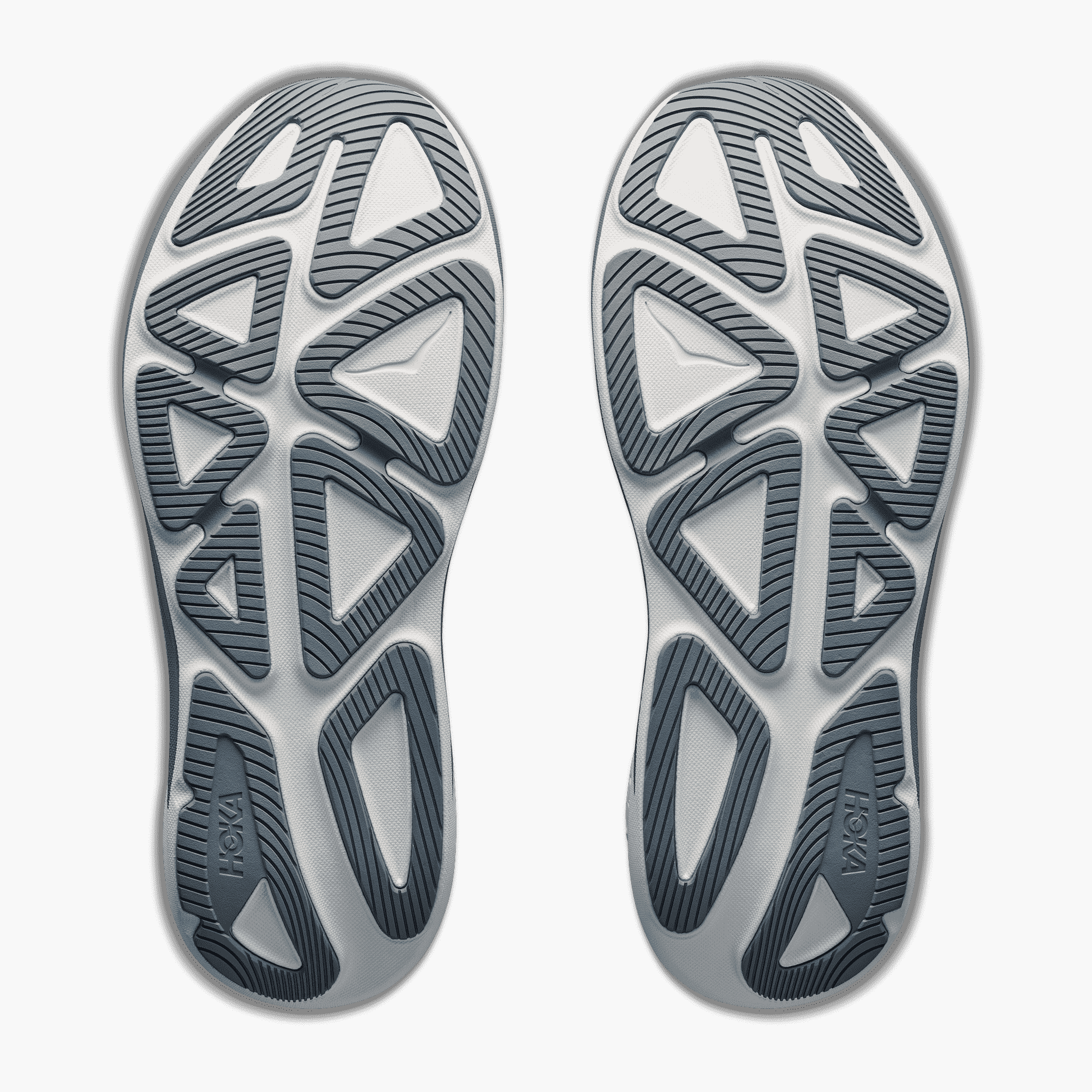 Sole angle shot of Men's Clifton Pro in Mineral Blue / Sprouted Green