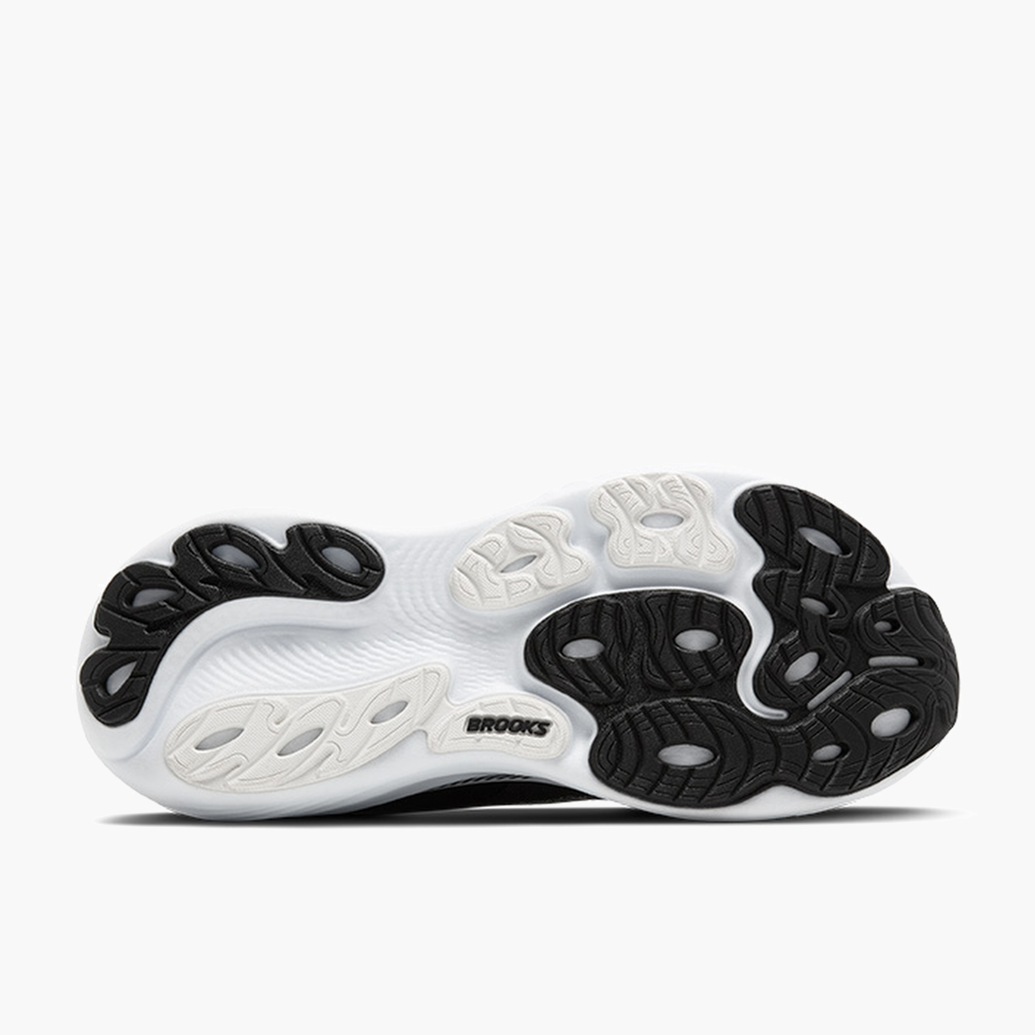 Sole angle shot of Women's Adrenaline GTS 25 in Black / Grey / White