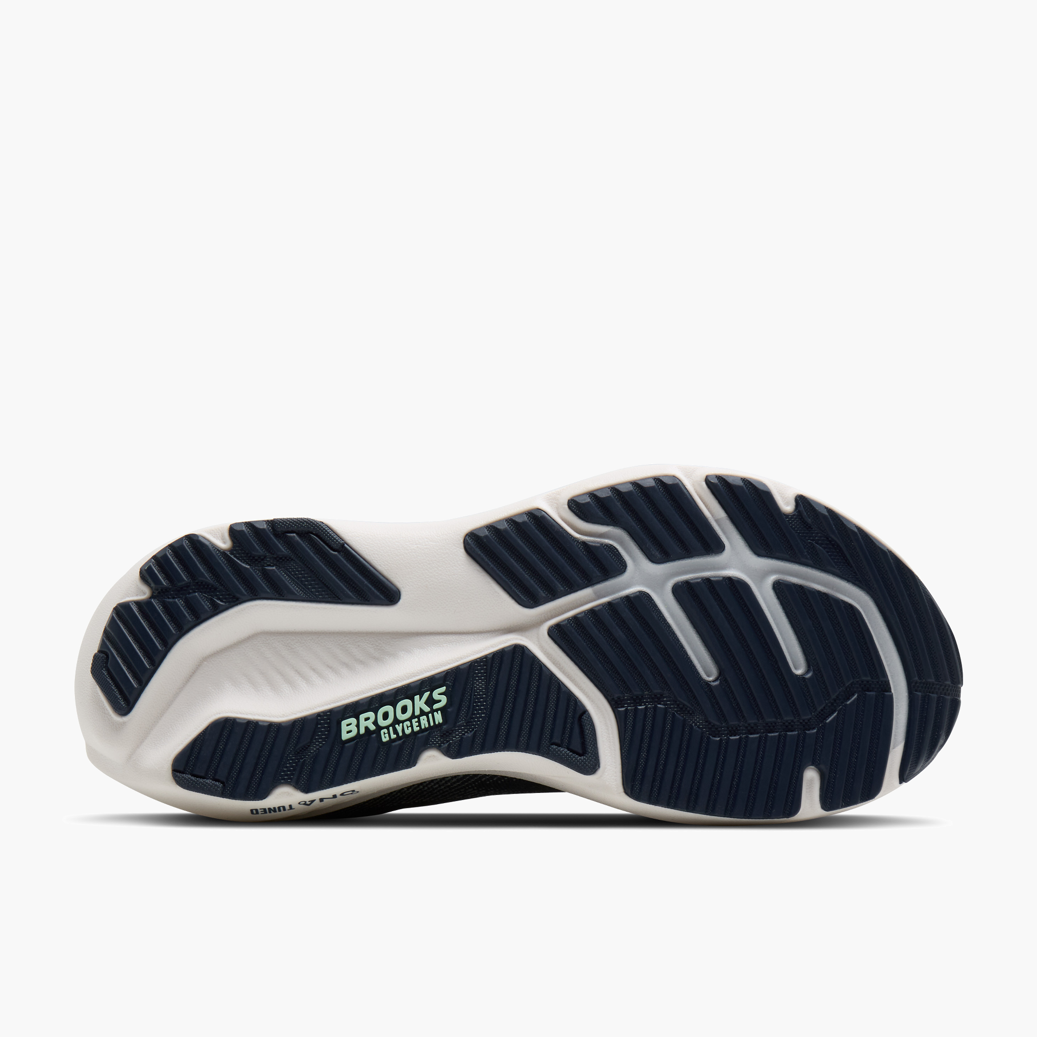 Sole angle shot of Women's Glycerin 23 in Spellbound / Yucca / Pink