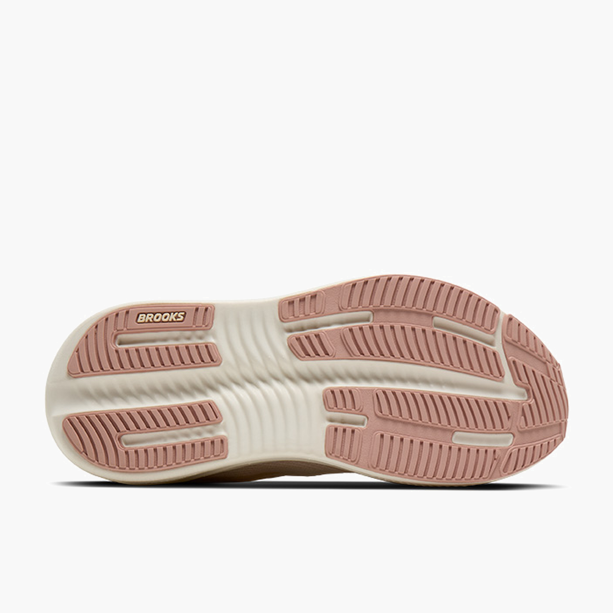 Sole angle shot of Women's Ghost Max 4 in Arctic Wolf / Rose / Coconut