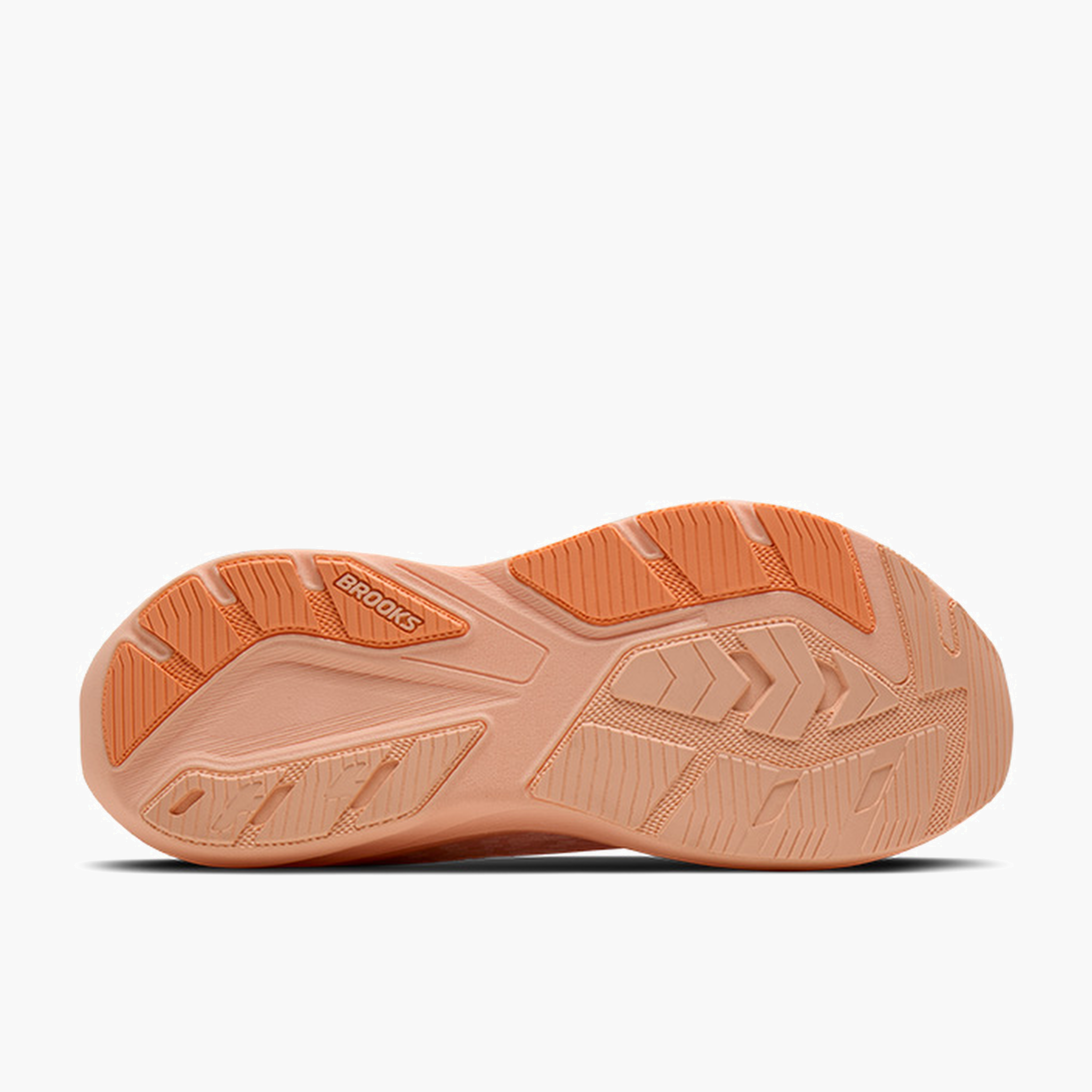Sole angle shot of Women's Ghost Amp in Peach / Peach / White
