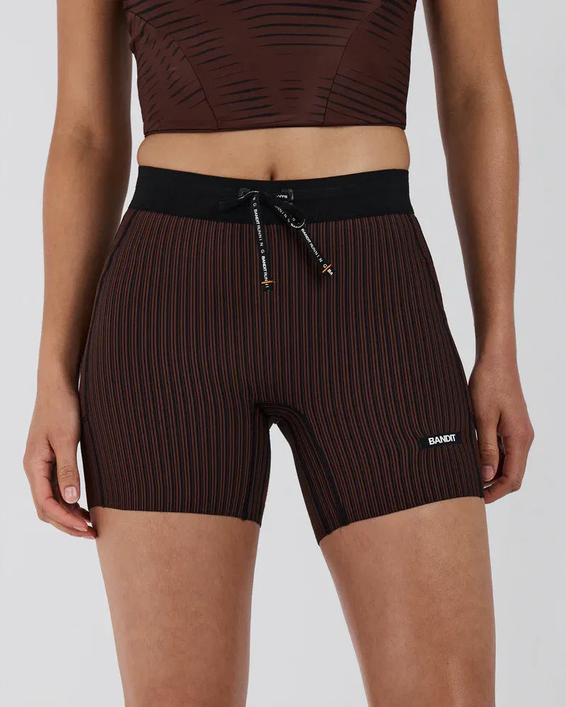 Women's Striped Cadence 5" Compression Shorts
