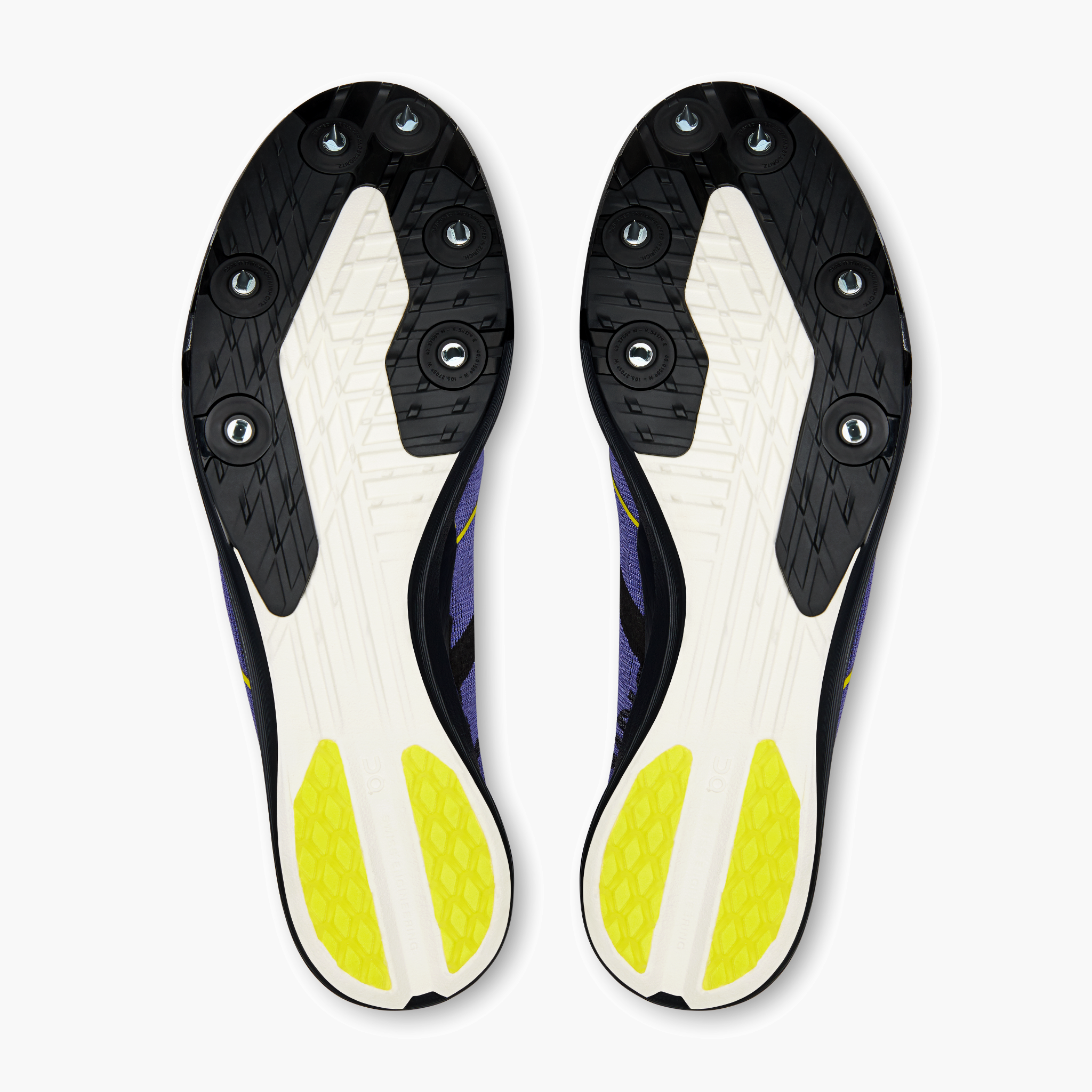 Sole angle shot of Mens Cloudspike XC in Juniper / Black