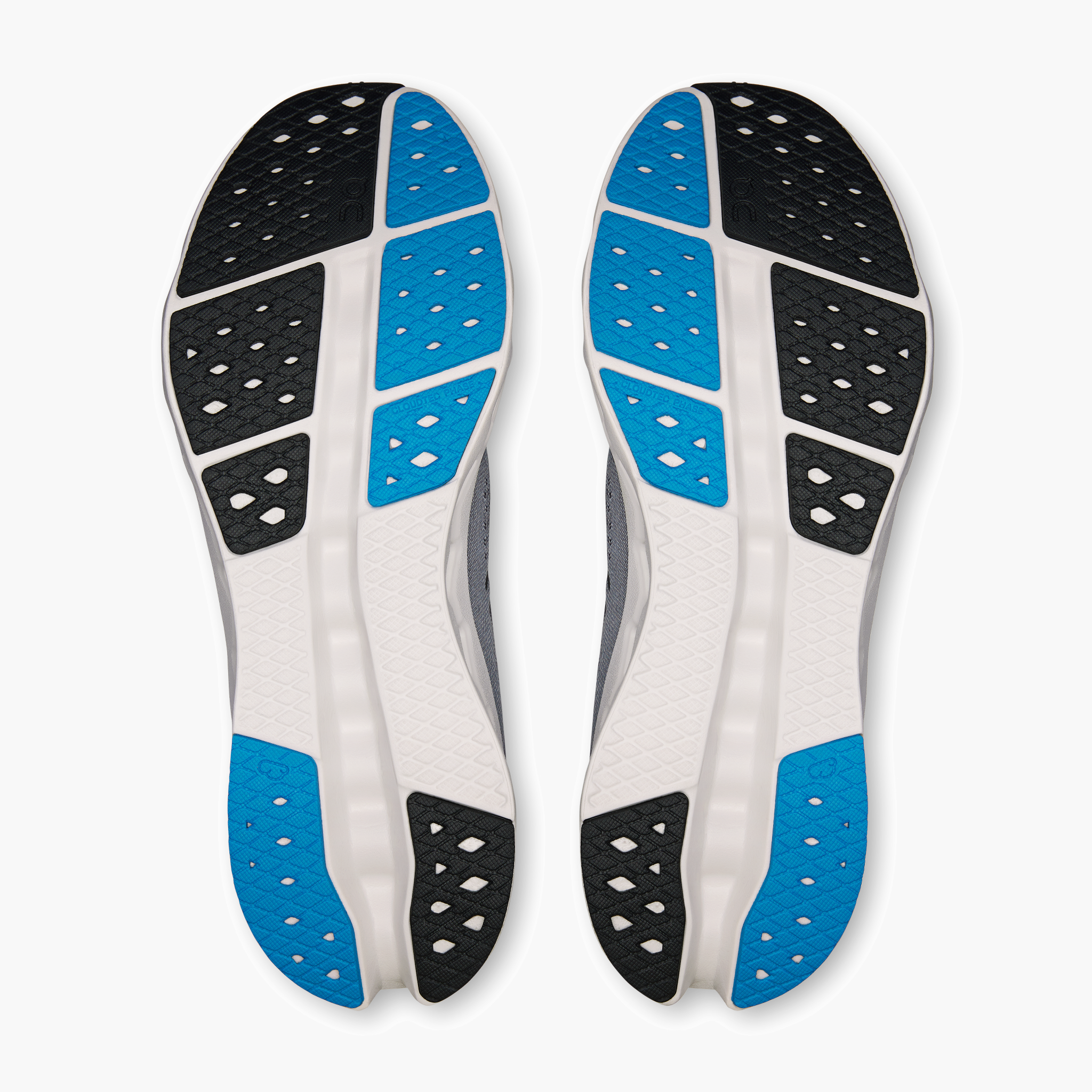 Sole angle shot of Men's Cloudsurfer 2 in Black / Malibu